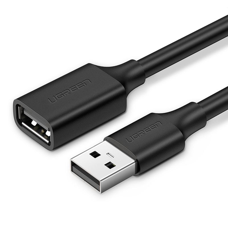 Melns Ugreen USB-A–USB-A pagarinātājs, 1,5 m (10315)