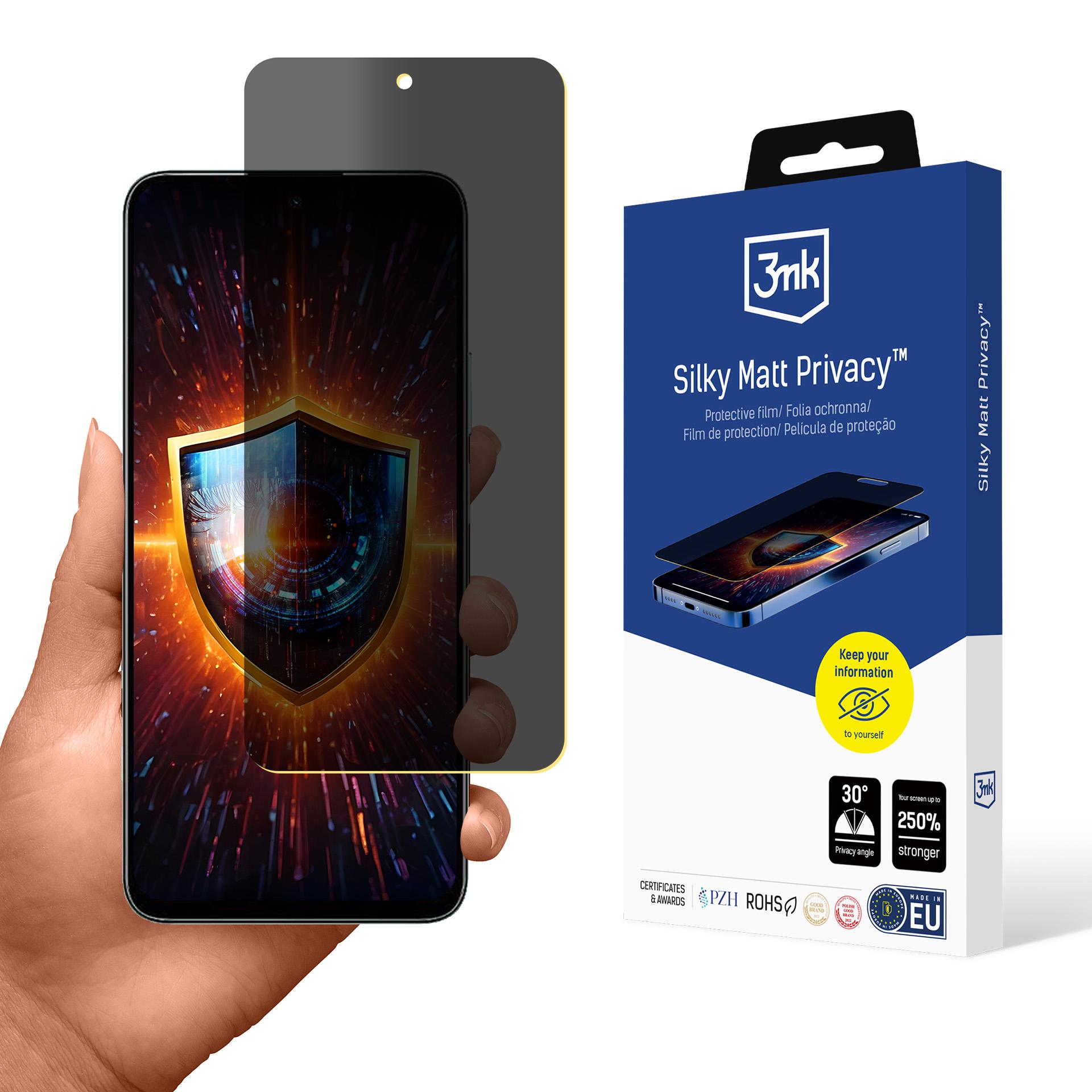 3mk Silky Matt Privacy – privātuma ekrāna aizsargs modelim Honor Play 8T