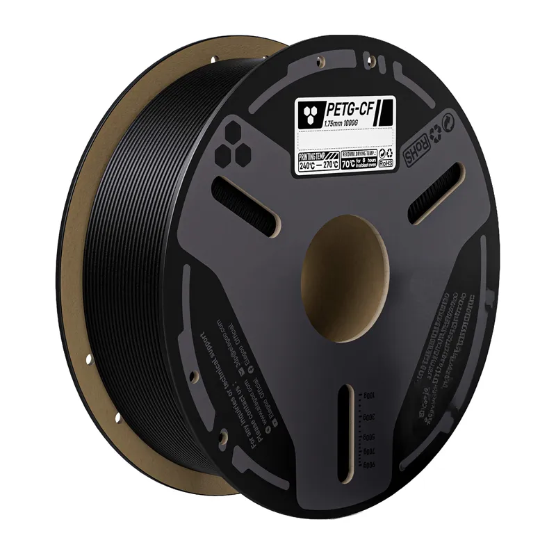 ELEGOO PETG-CF oglekļa šķiedras filaments (krāsa: melna) 0.5 kg