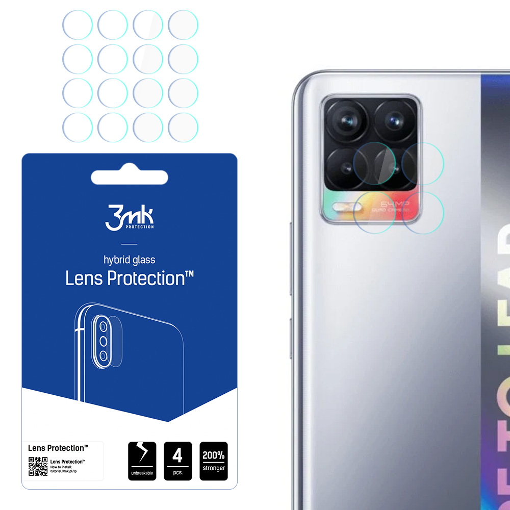 3mk Lens Protection – kameras objektīva aizsargs modelim Realme 8 4G