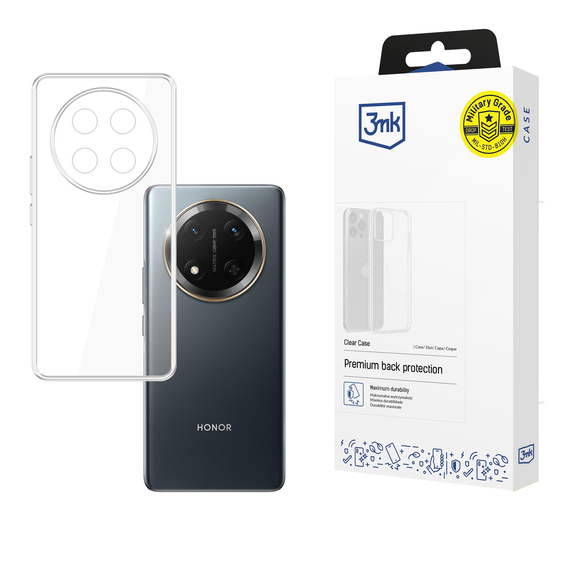 3mk caurspīdīgs viedtālruņa apvalks Honor Magic7 Lite