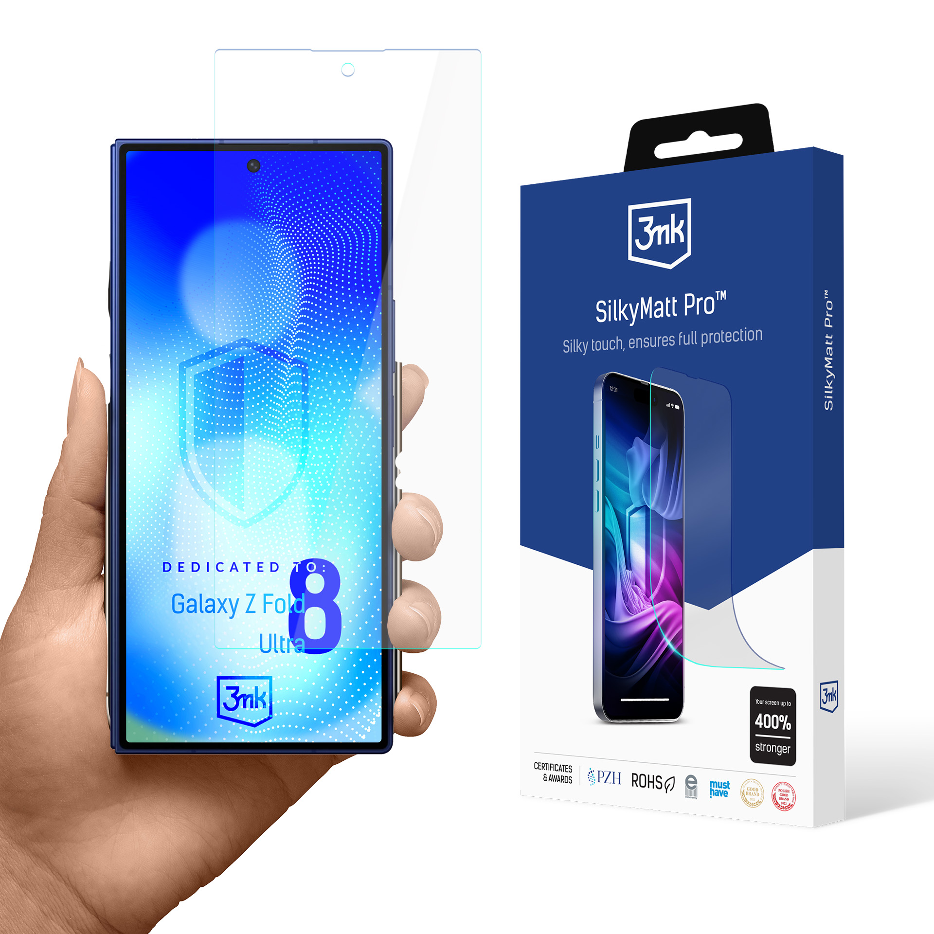 3mk Silky Matt Pro – tālruņa ekrāna aizsargs modelim Samsung Galaxy Z Fold 8 Ultra