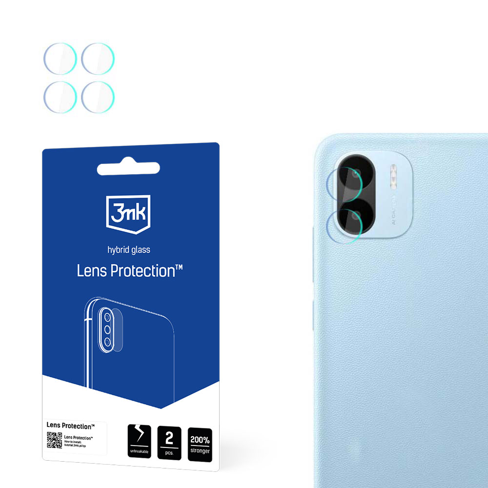 3mk Lens Protection – kameras objektīva aizsargs modelim Redmi A2/A2+