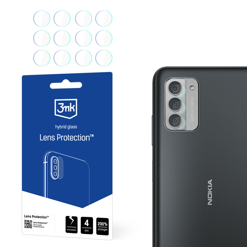 3mk Lens Protection™ hibrīdais kameras stikls Nokia G42 5G