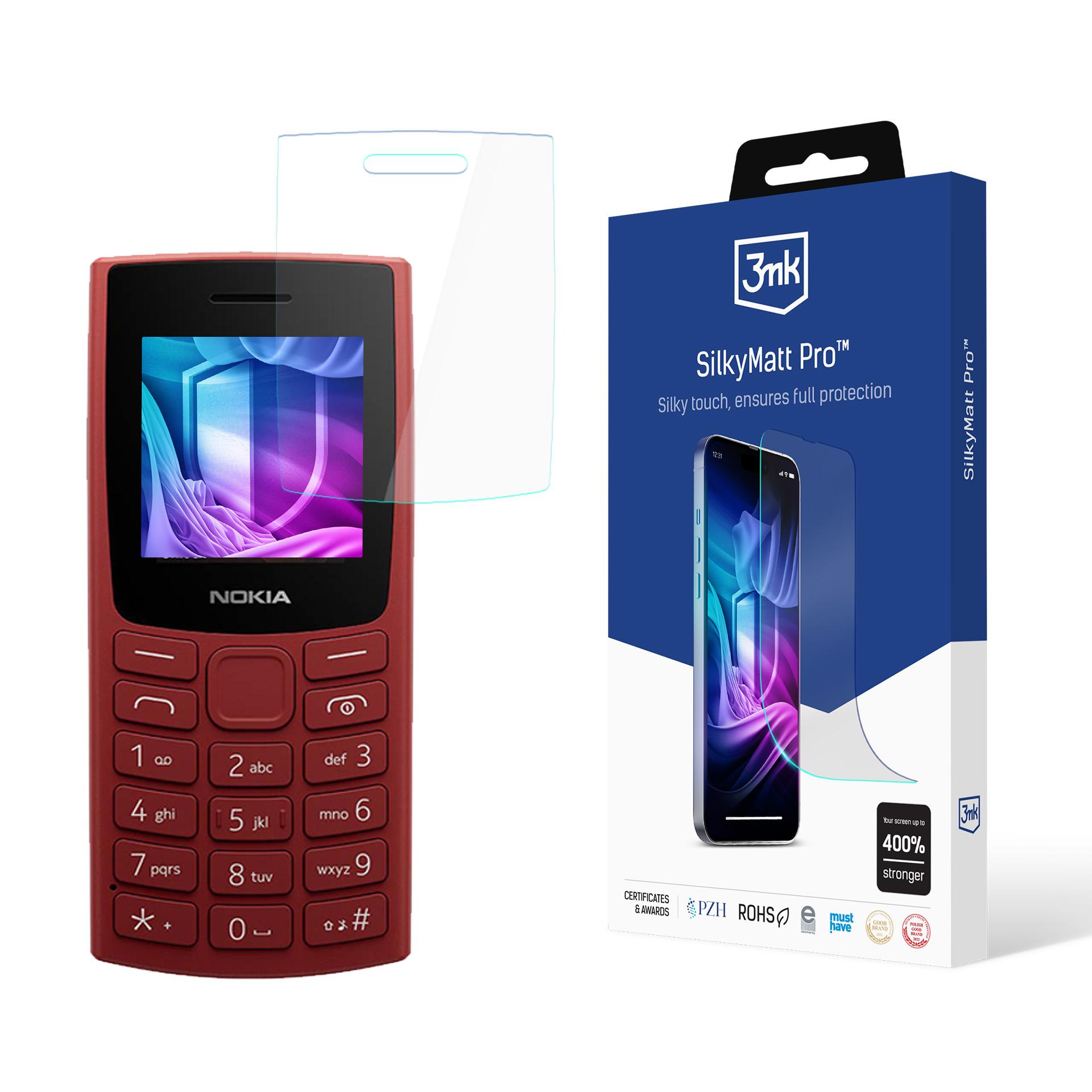 3mk Silky Matt Pro – tālruņa ekrāna aizsargs modelim Nokia 105 4G (2023)