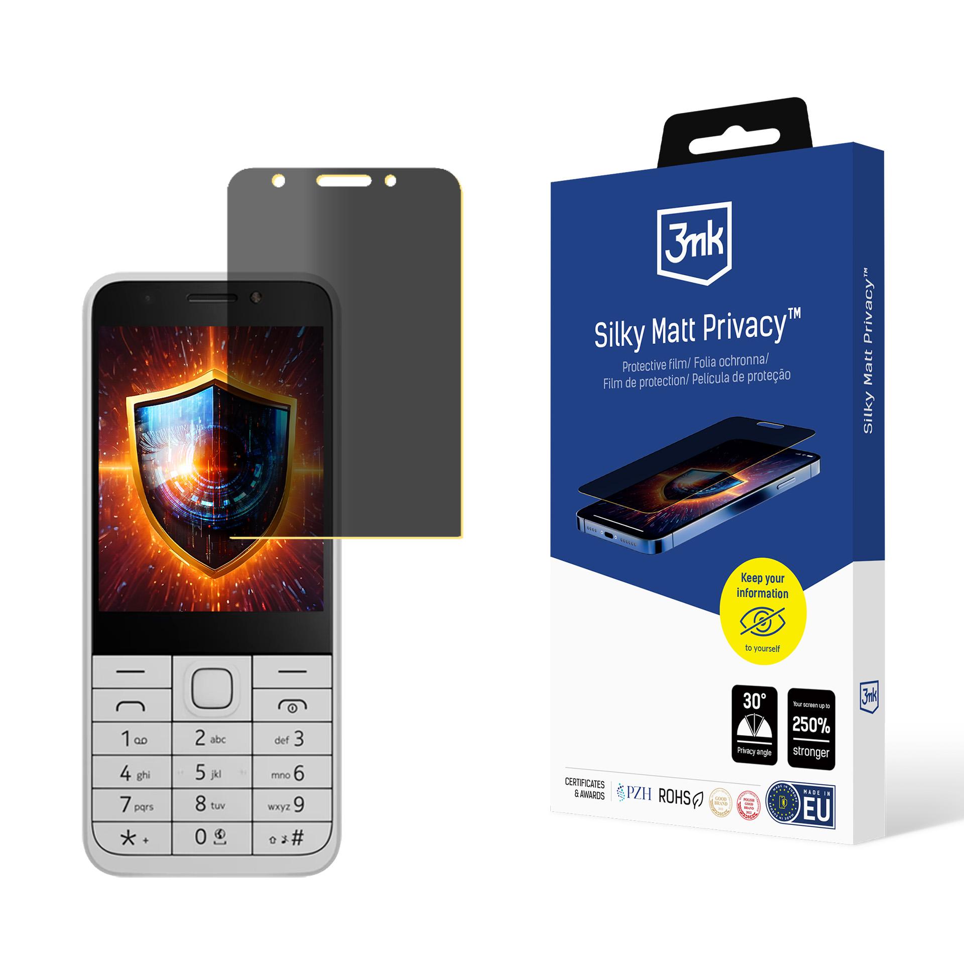 3mk Silky Matt Privacy – privātuma ekrāna aizsargs modelim Nokia 230 DualSim 2024