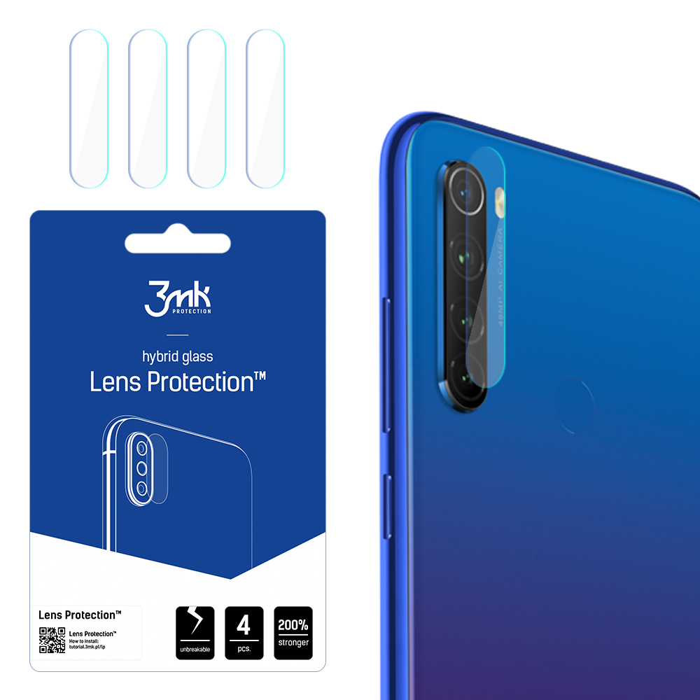 3mk Lens Protection – kameras objektīva aizsargs modelim Xiaomi Redmi Note 8T