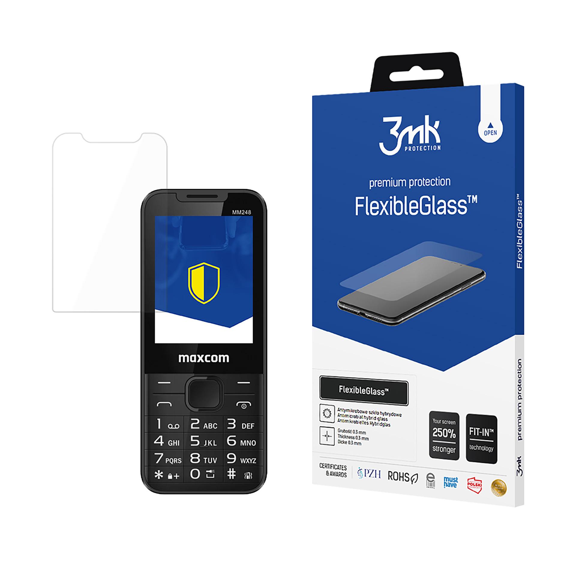 3mk FlexibleGlass – tālruņa ekrāna aizsargs modelim MaxCom MM248 4G