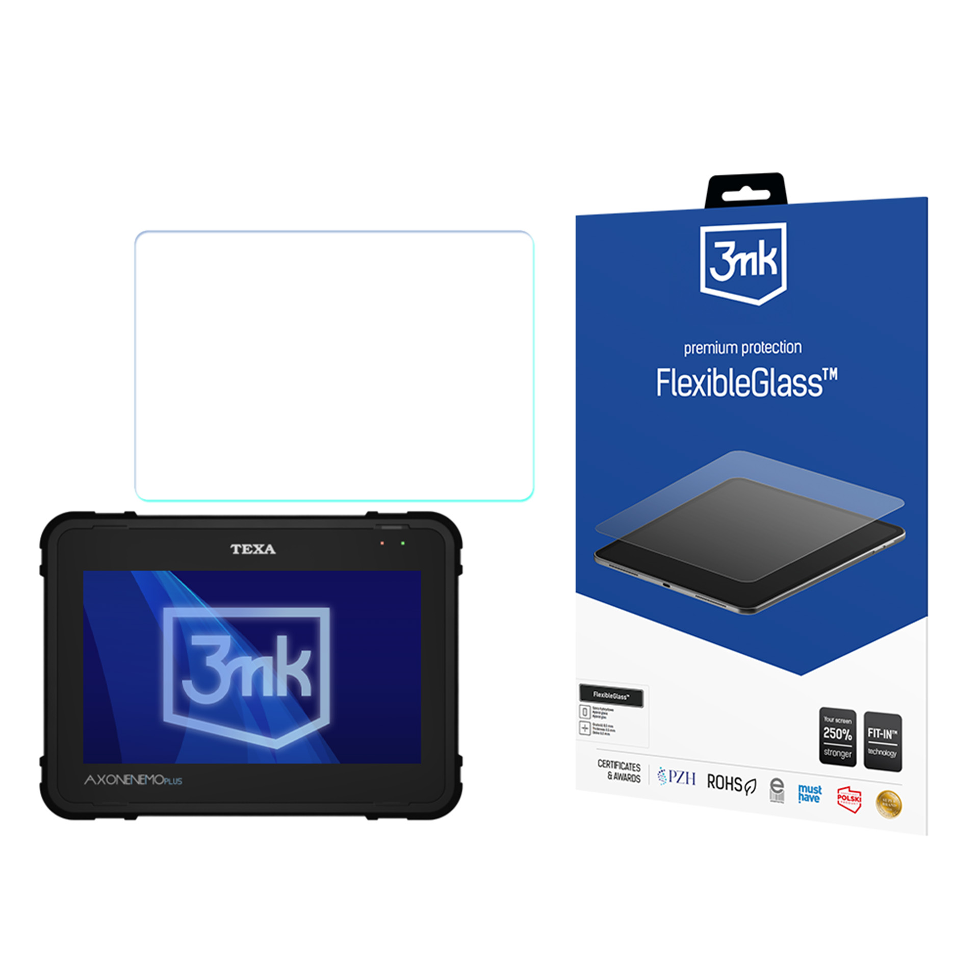 Axone Nemo Plus – līdz 13" 3mk FlexibleGlass