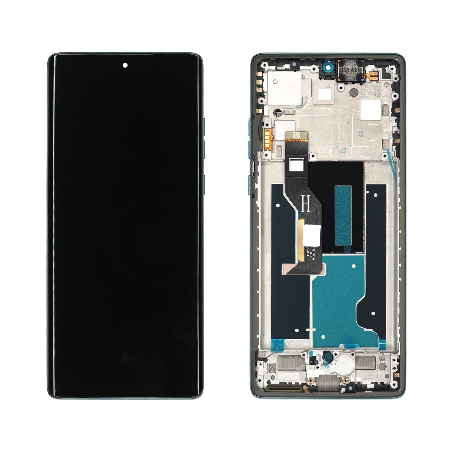Oriģināls LCD ekrāns ar skārienpaneli Motorola Edge 50 Fusion, meža zilā krāsā