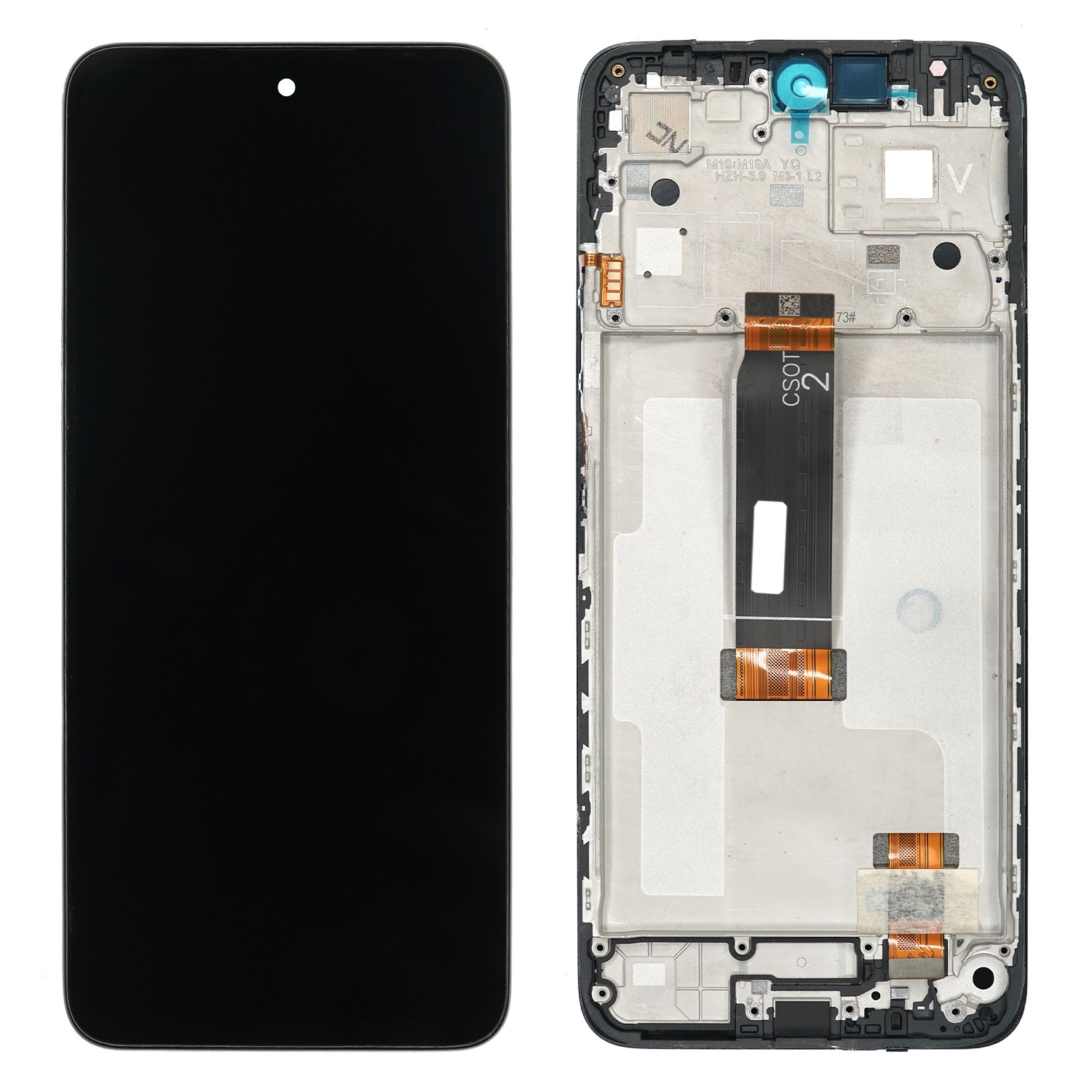 Oriģināls LCD ekrāns ar skārienpaneli un rāmi Redmi 12 4G / 5G