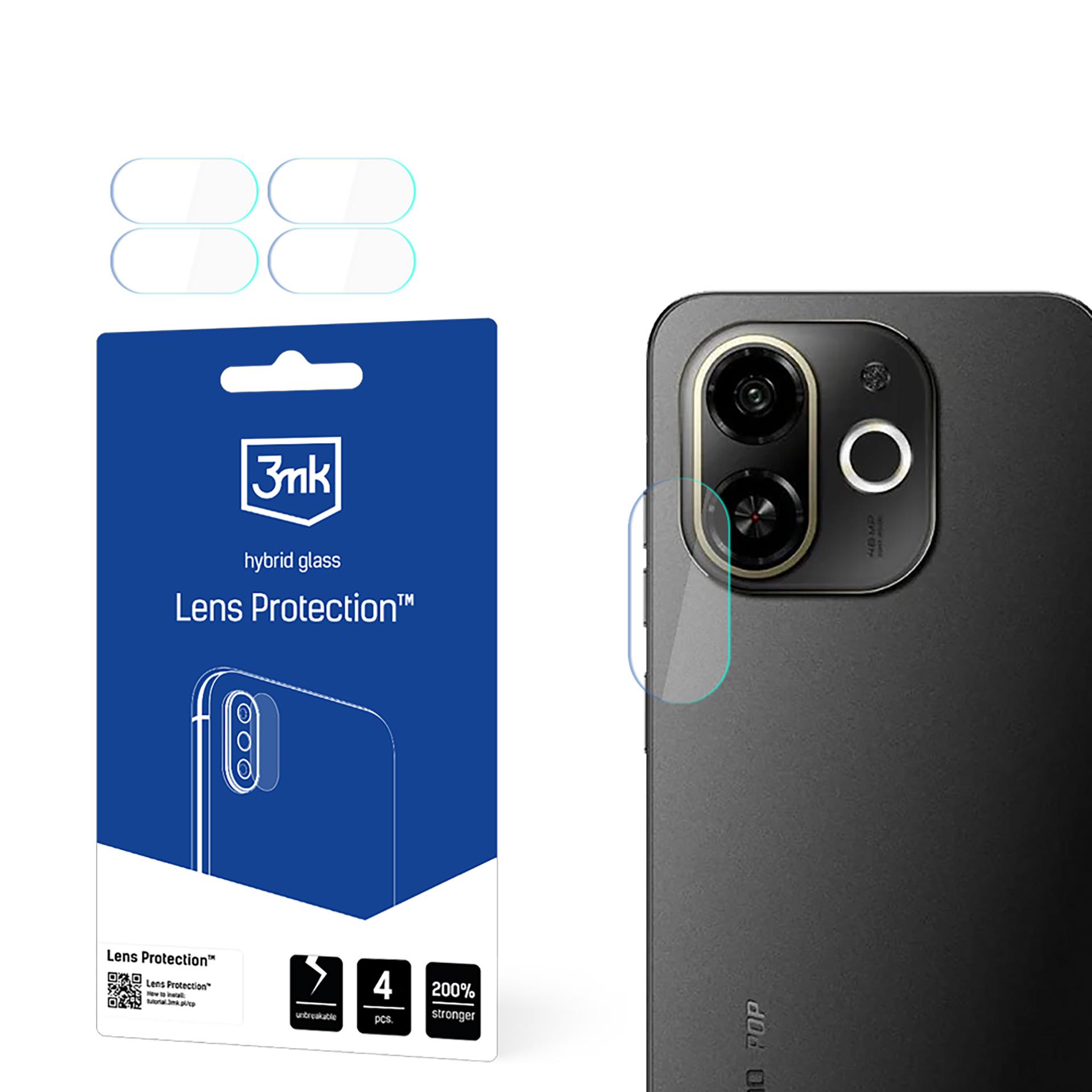 3mk Lens Protection – kameras objektīva aizsargs modelim Tecno Pop 9 5G