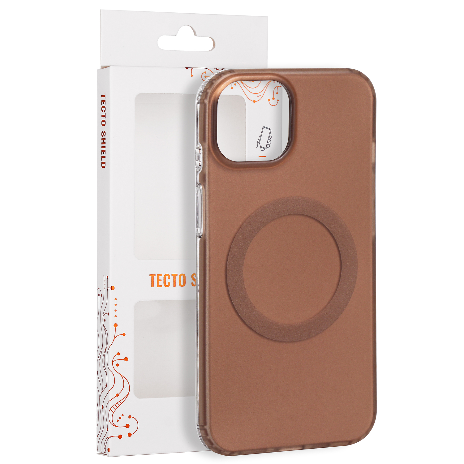 Tecto Shield Mistiq Mag vāciņš iPhone 13 / 14 6,1", brūns