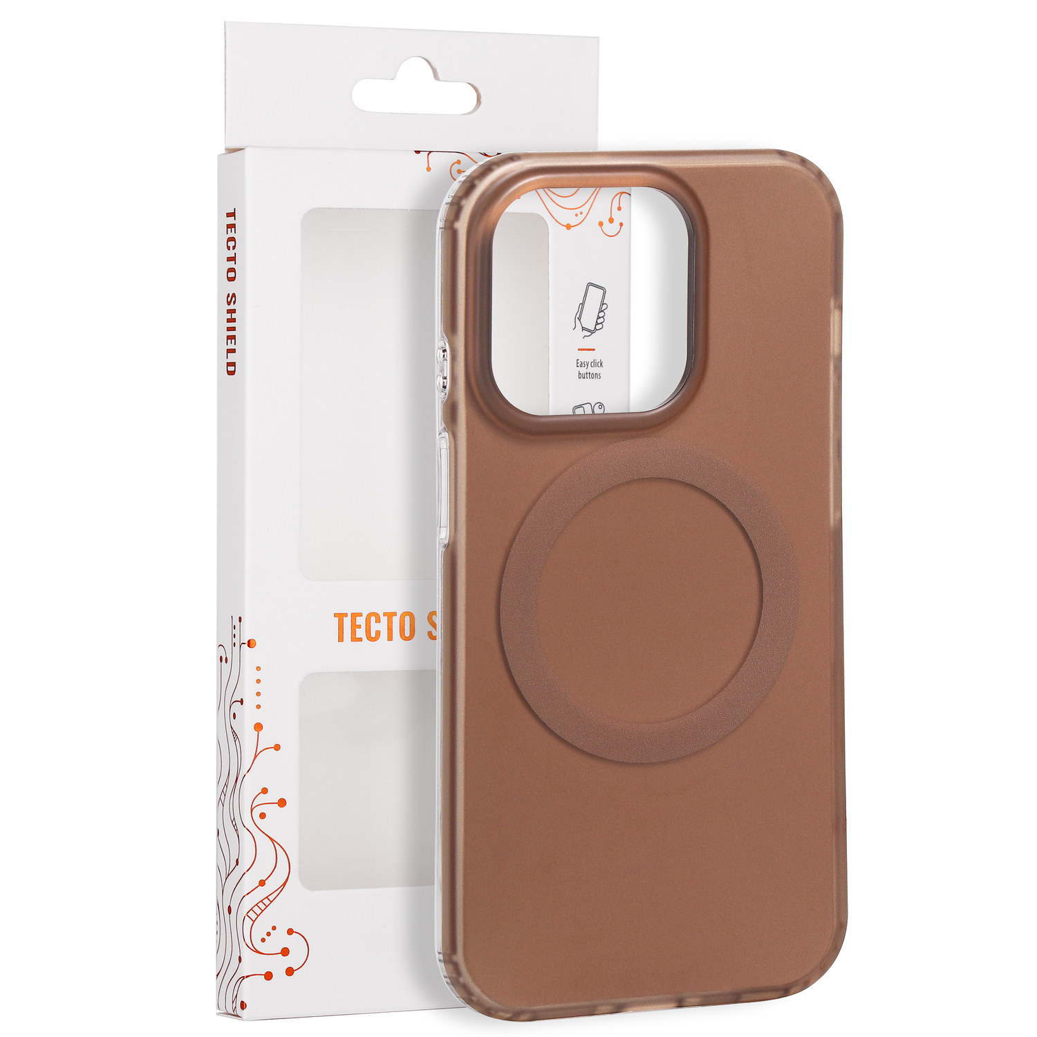 Tecto Shield Mistiq Mag vāciņš iPhone 14 Pro 6,1", brūns