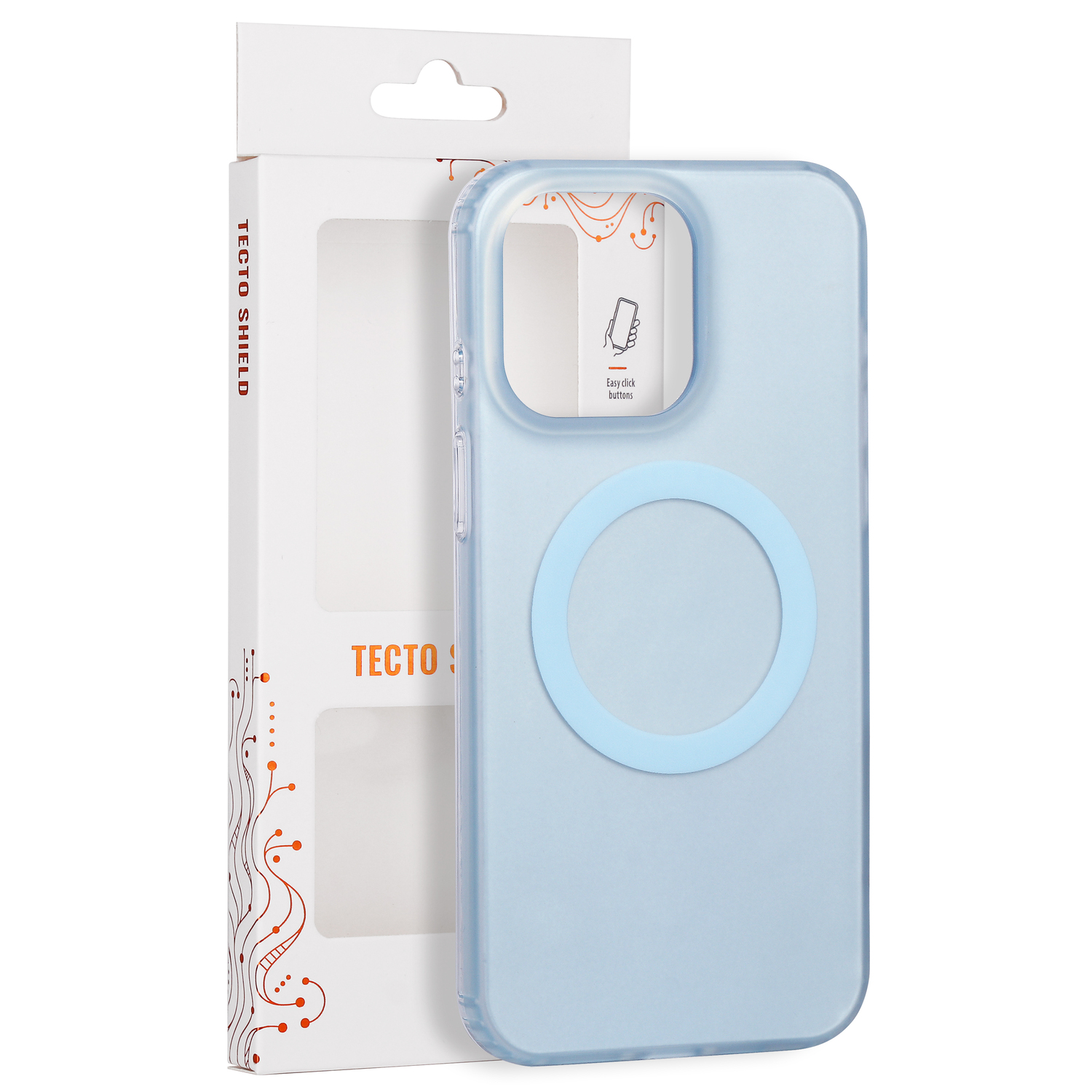 Tecto Shield Mistiq Mag vāciņš iPhone 15 Pro Max 6,7", zils