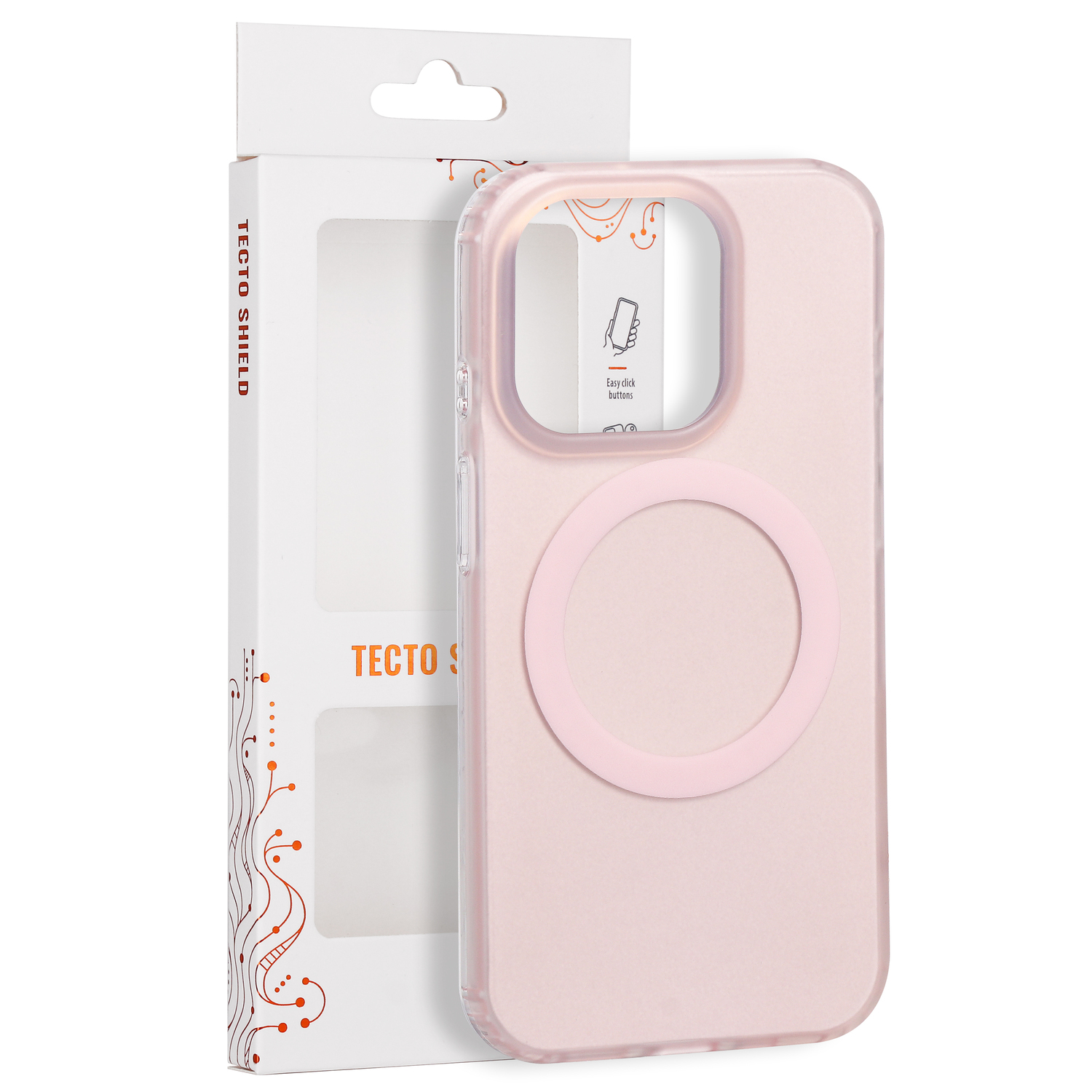 Tecto Shield Mistiq Mag vāciņš iPhone 15 Pro 6,1", rozā