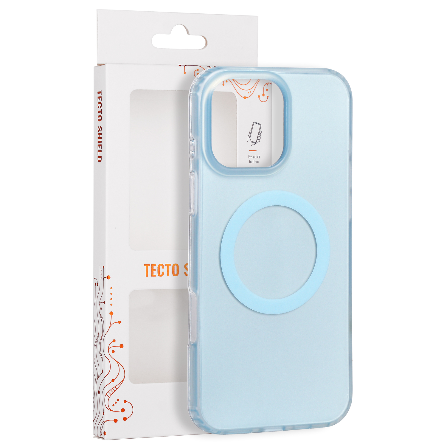 Tecto Shield Mistiq Mag vāciņš iPhone 16 Pro Max 6,9", zils
