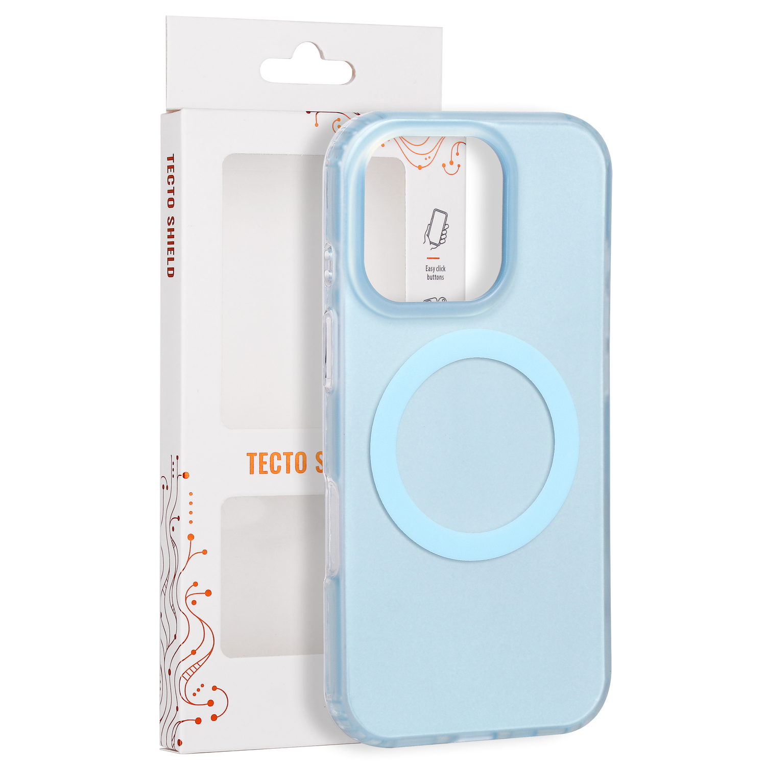 Tecto Shield Mistiq Mag vāciņš iPhone 16 Pro 6,3", zils