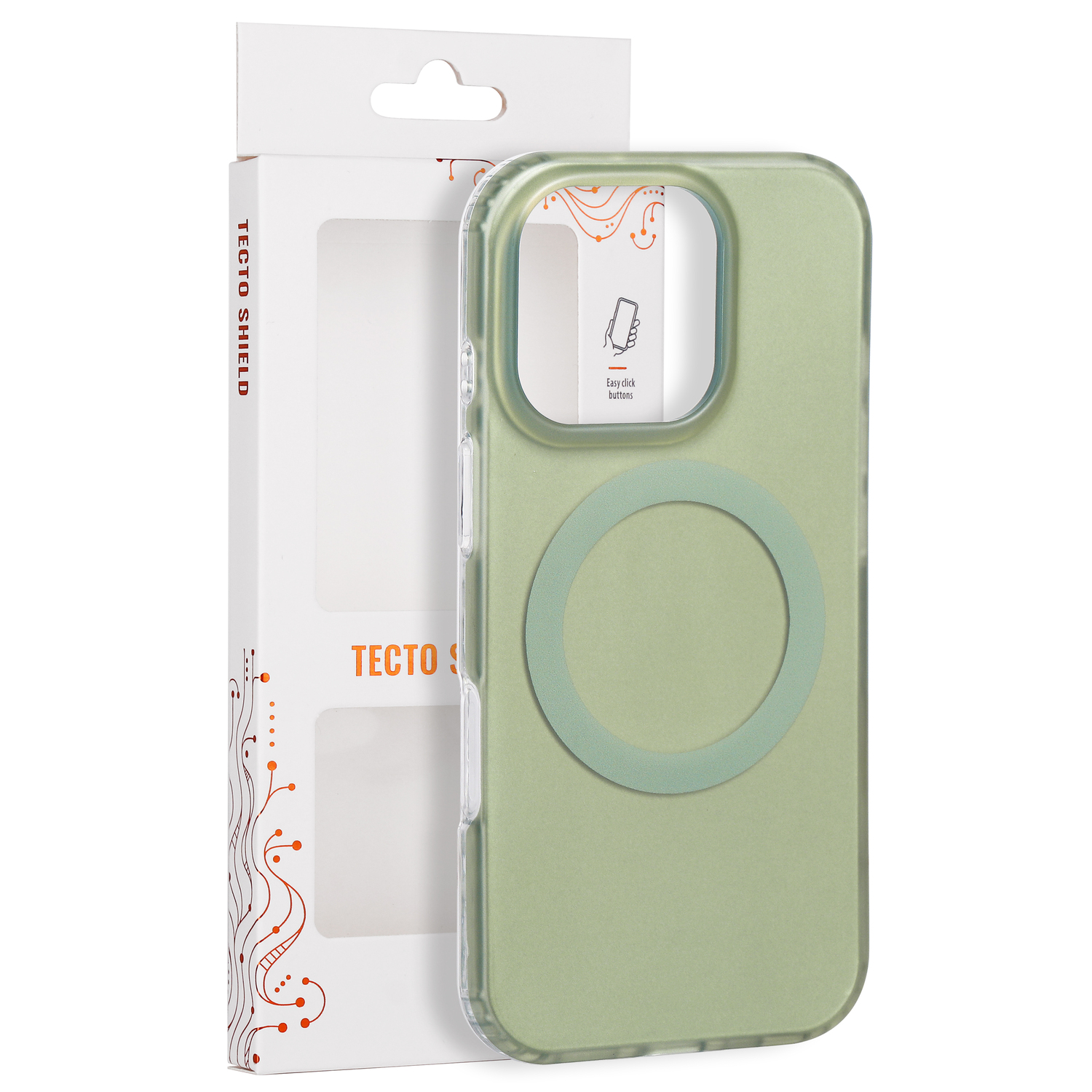 Tecto Shield Mistiq Mag vāciņš iPhone 16 Pro 6,3", olīvkrāsas