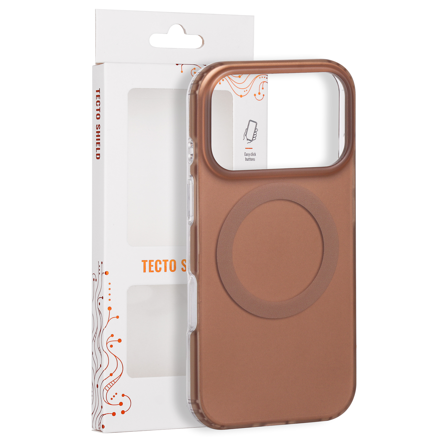 Tecto Shield Mistiq Mag vāciņš iPhone 17 Pro 6,3" / 18 Pro 6,3", brūns