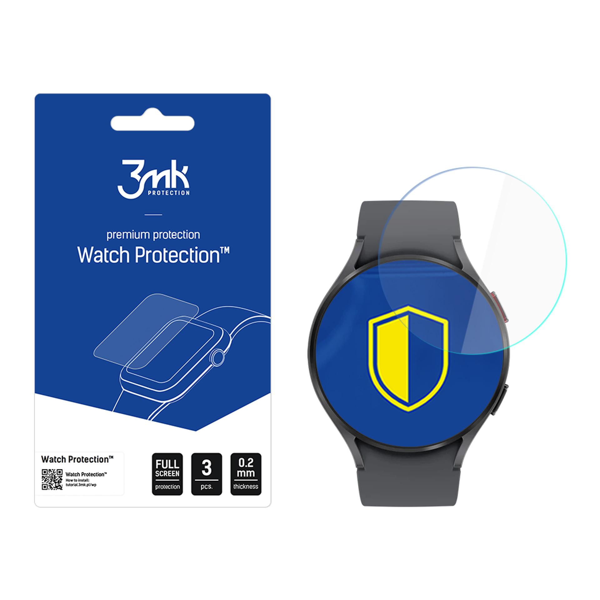 3mk Watch Protection FlexibleGlass – viedpulksteņa ekrāna aizsargs modelim Samsung Galaxy Watch FE 44mm