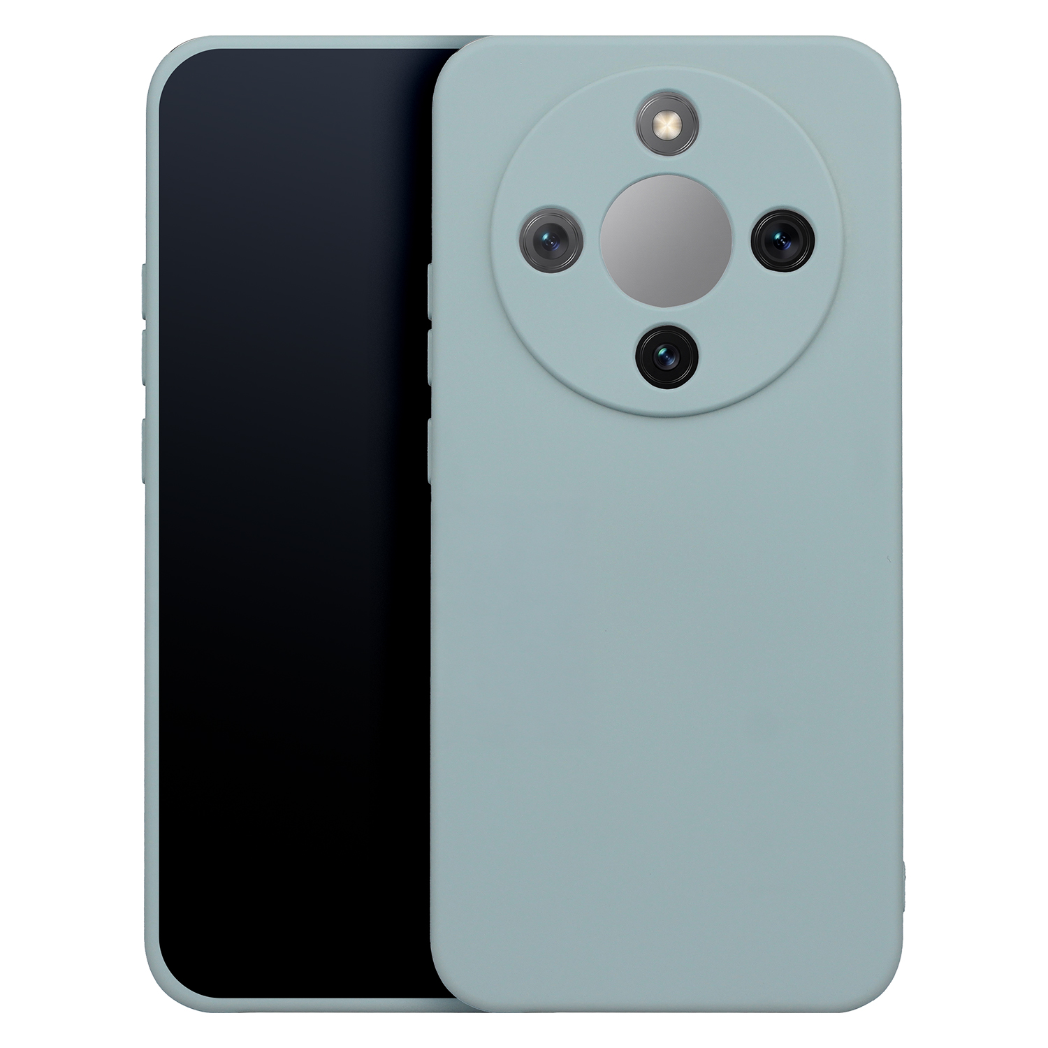 Silikona vāciņš Honor X70 / X9d / Magic 8 Lite, sudraba krāsā