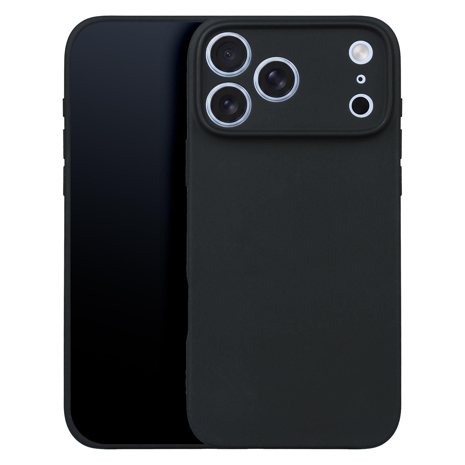 Matēts TPU maciņš iPhone 17 Pro Max 6,9″ / 18 Pro Max 6,9″, melns