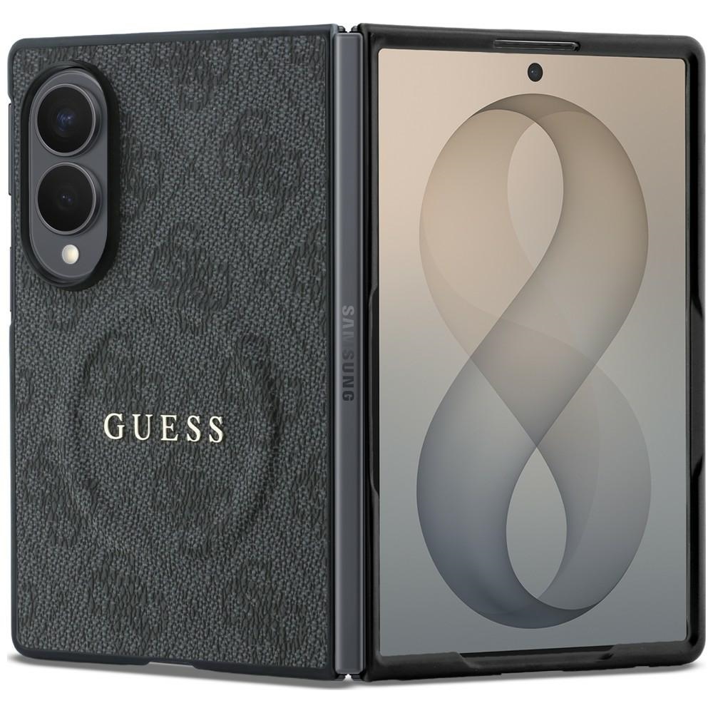 Melns Guess 4G Classic MagSafe vāciņš Samsung Galaxy Z Fold8 tālrunim