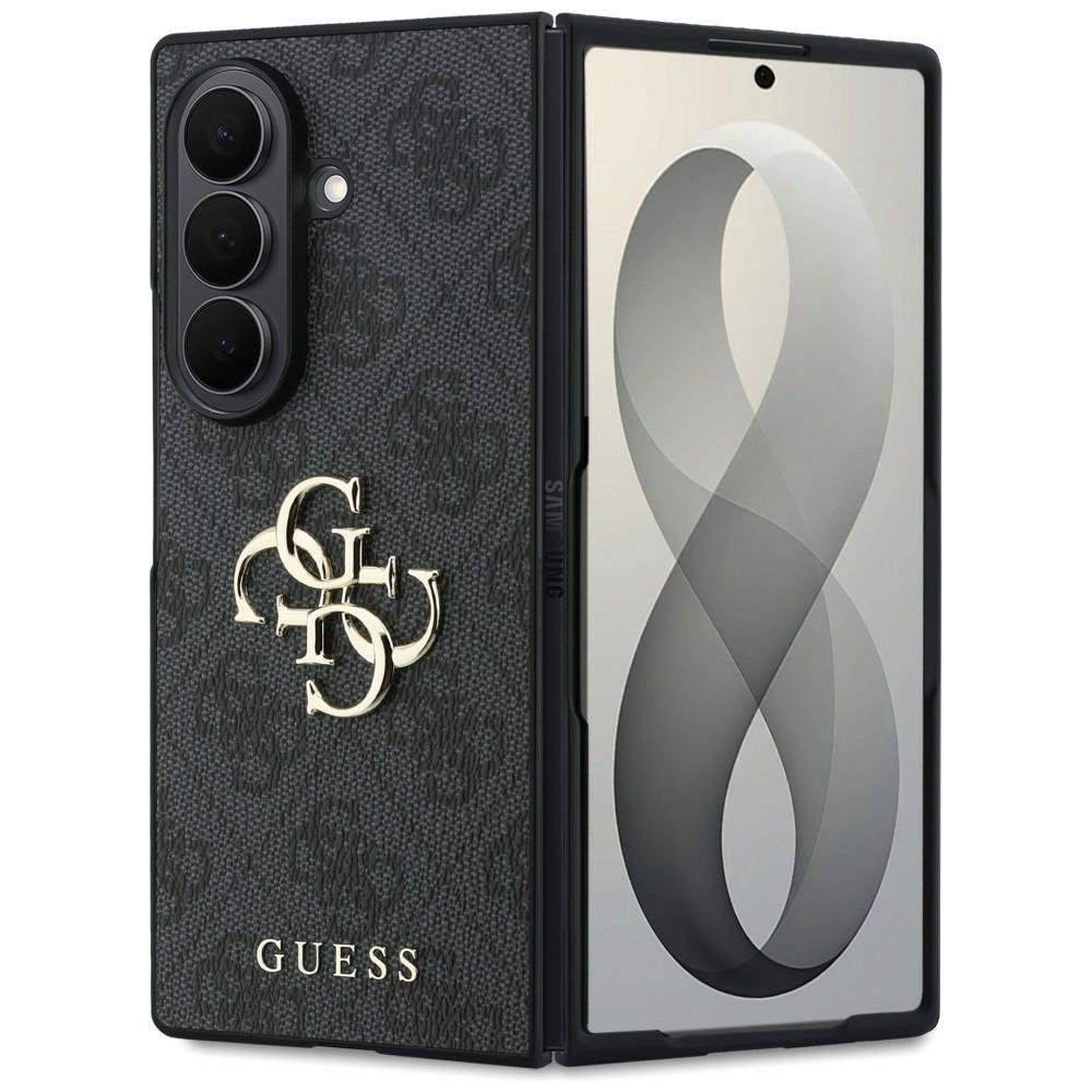 Melns Guess Big 4G Logo vāciņš Samsung Galaxy Z Fold8 Ultra tālrunim