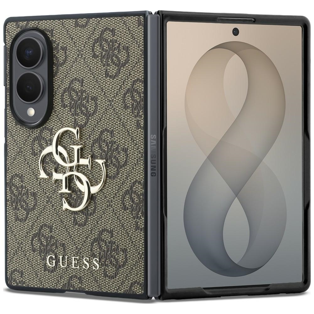 Brūns Guess Big 4G Logo vāciņš Samsung Galaxy Z Fold8 tālrunim