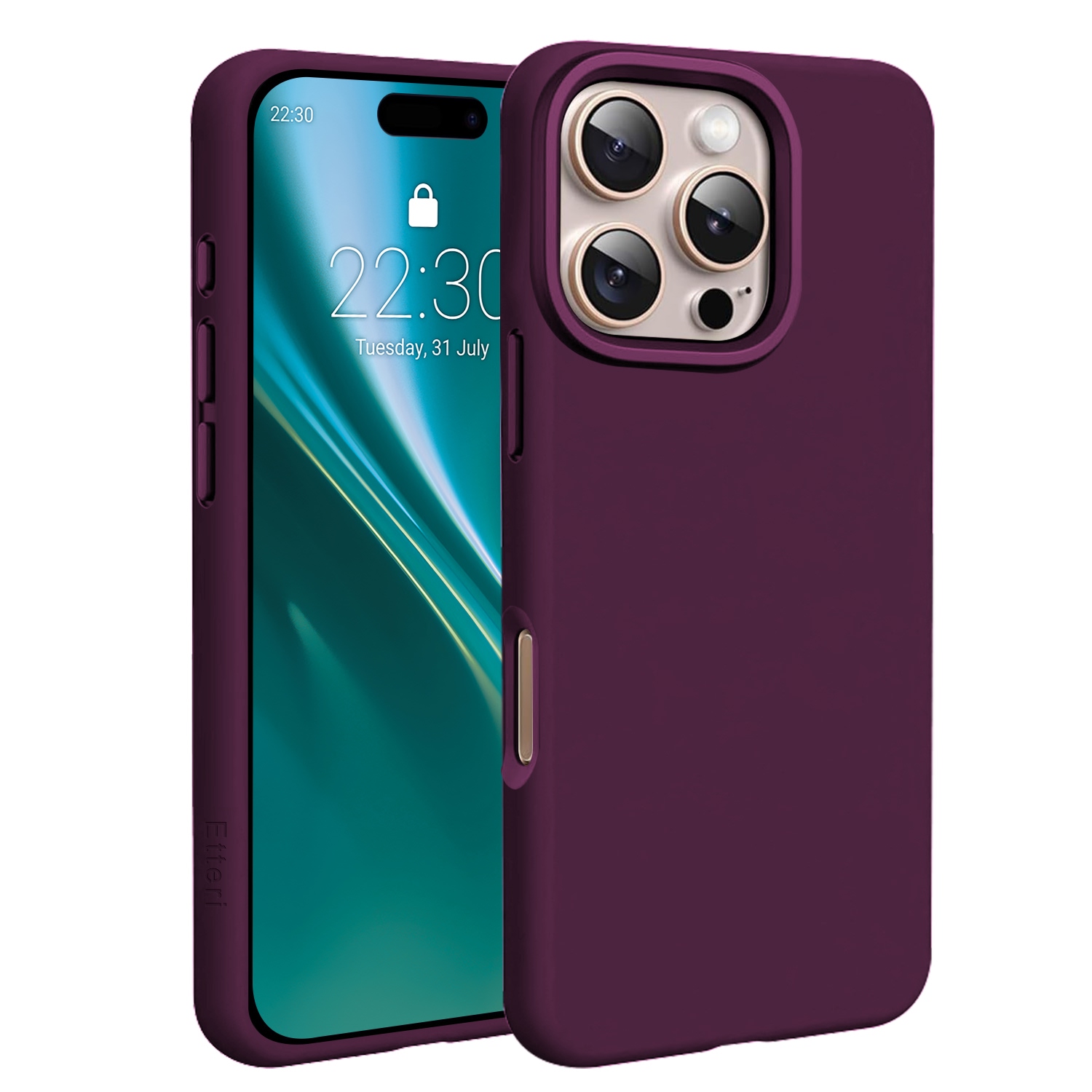 Etteri Silicone Mag maciņš iPhone 16 Pro Max 6,9 collu, tumšā ķiršu krāsā