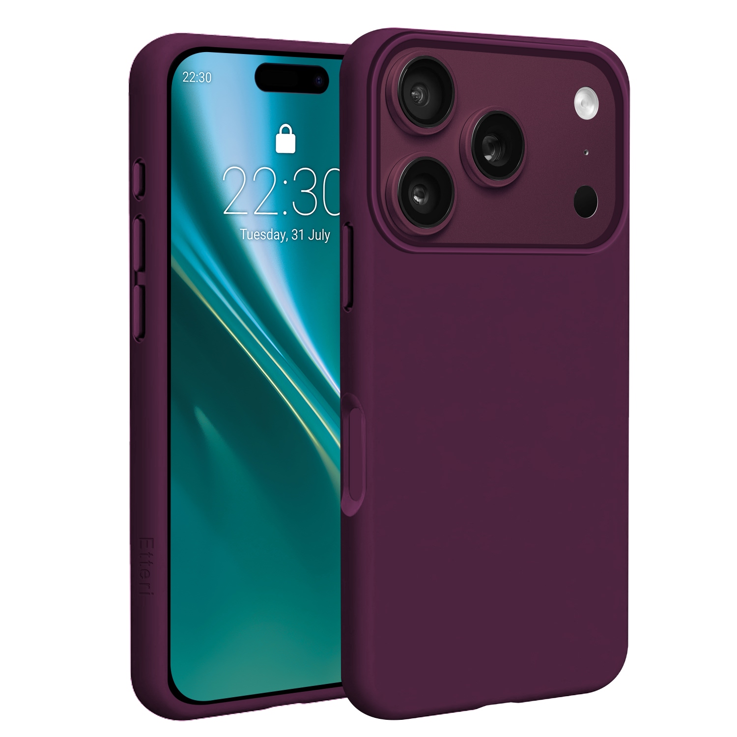 Etteri Silicone Mag maciņš iPhone 17 Pro Max / 18 Pro Max 6,9 collu, tumšā ķiršu krāsā