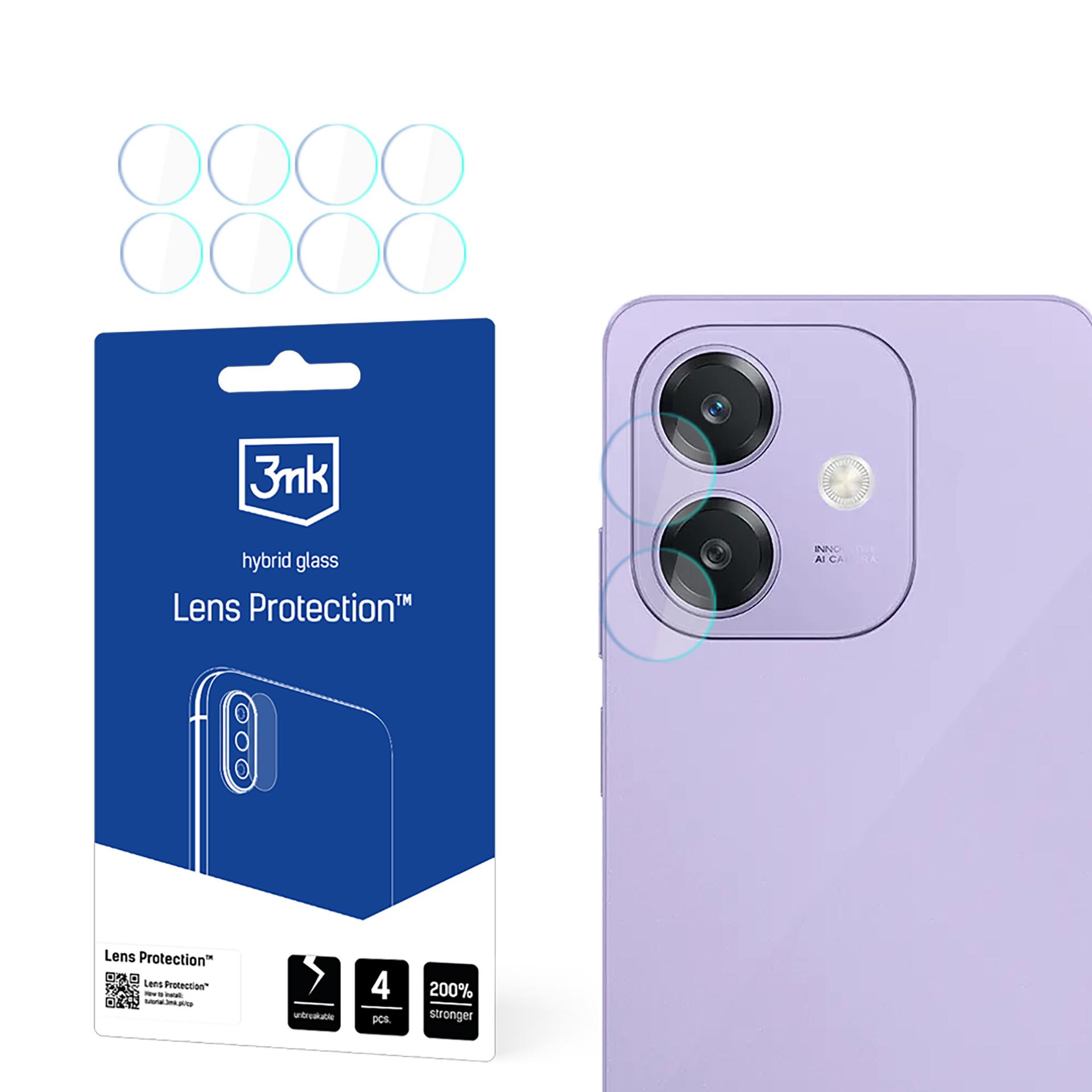Kameras objektīva stikls 3mk objektīva aizsardzība Oppo A3 4G