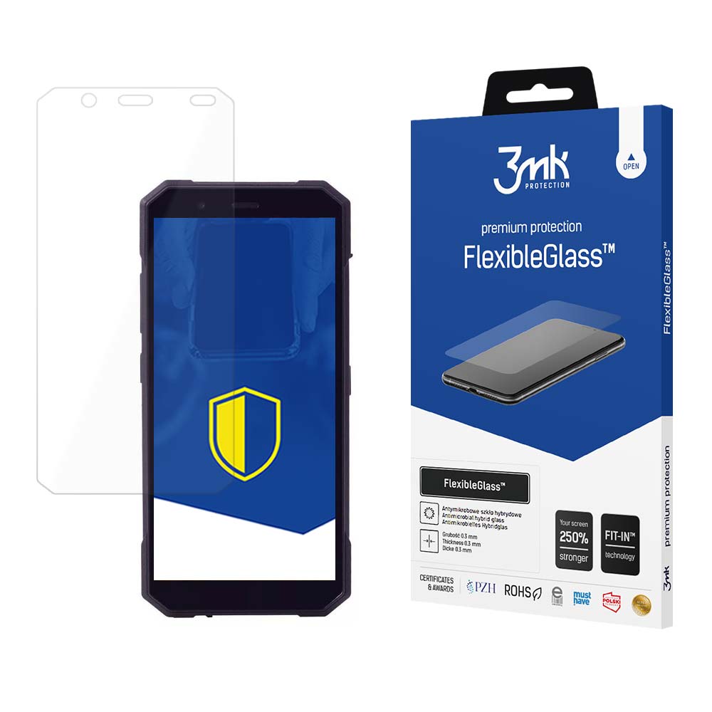 3mk FlexibleGlass – tālruņa ekrāna aizsargs modelim MyPhone Hammer Energy 18x9
