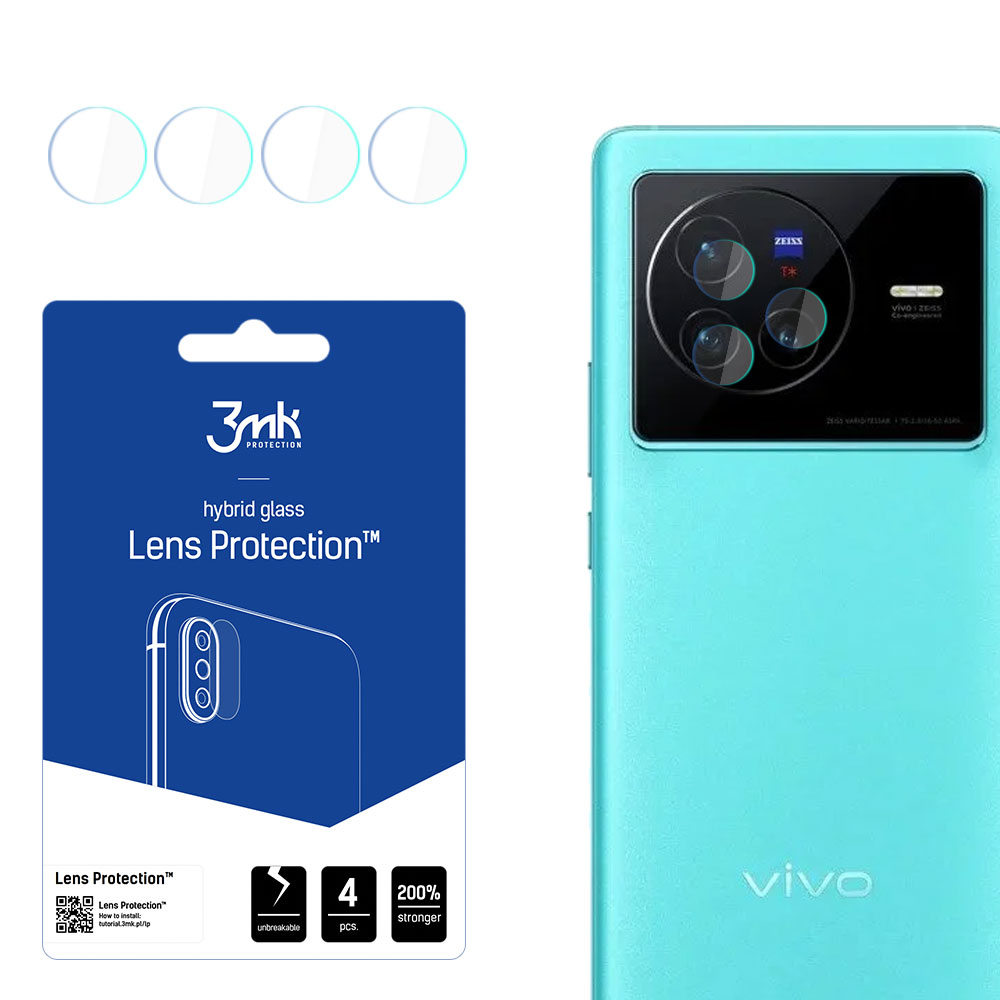 3mk Lens Protection – kameras objektīva aizsargs modelim Vivo X80