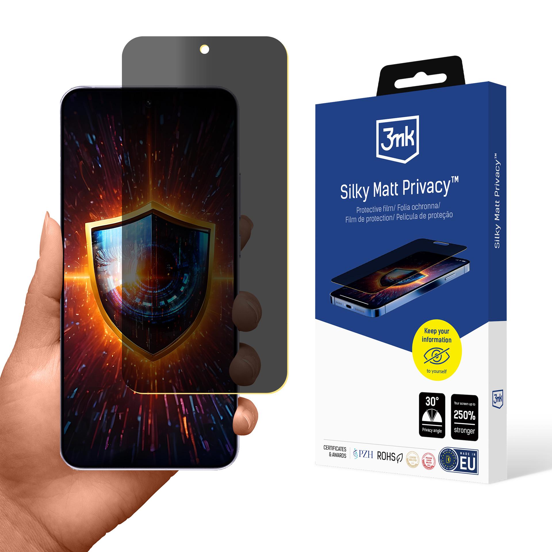 3mk Silky Matt Privacy – privātuma ekrāna aizsargs modelim Oppo Reno 14