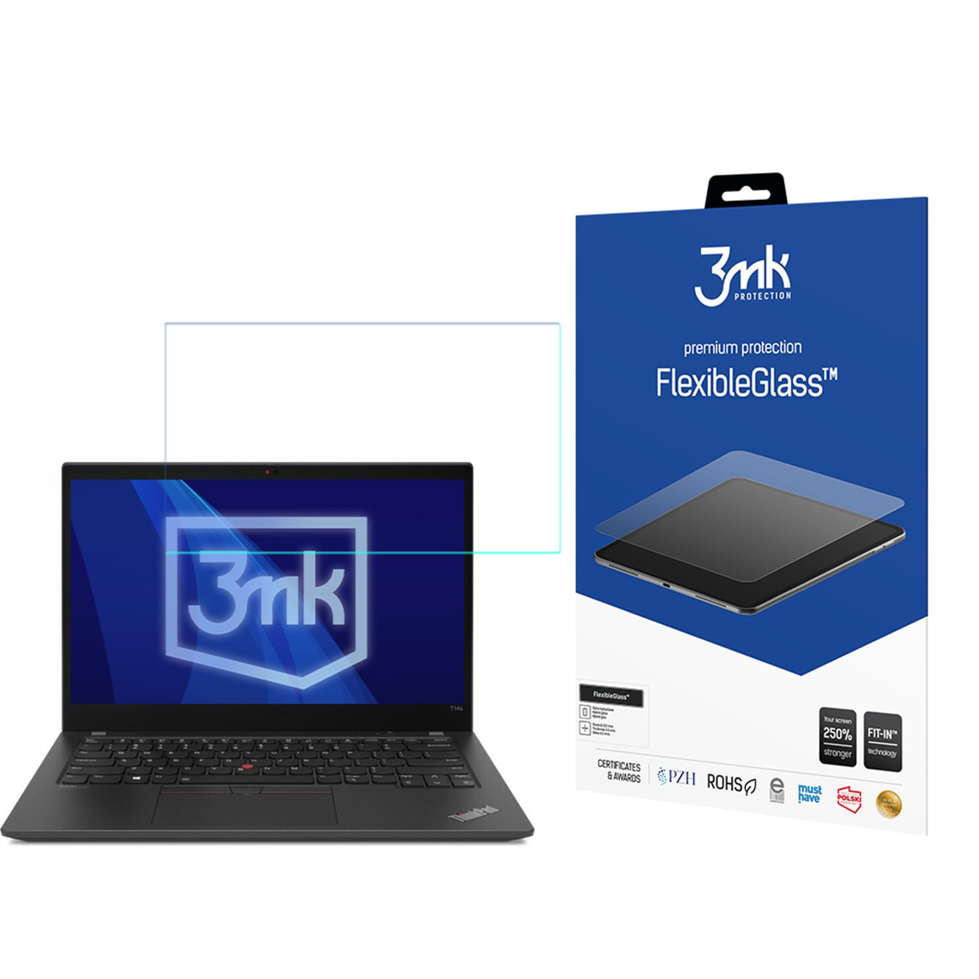 3mk FlexibleGlass (līdz 15") – datora ekrāna aizsargs modelim Lenovo ThinkPad T14s Gen 2