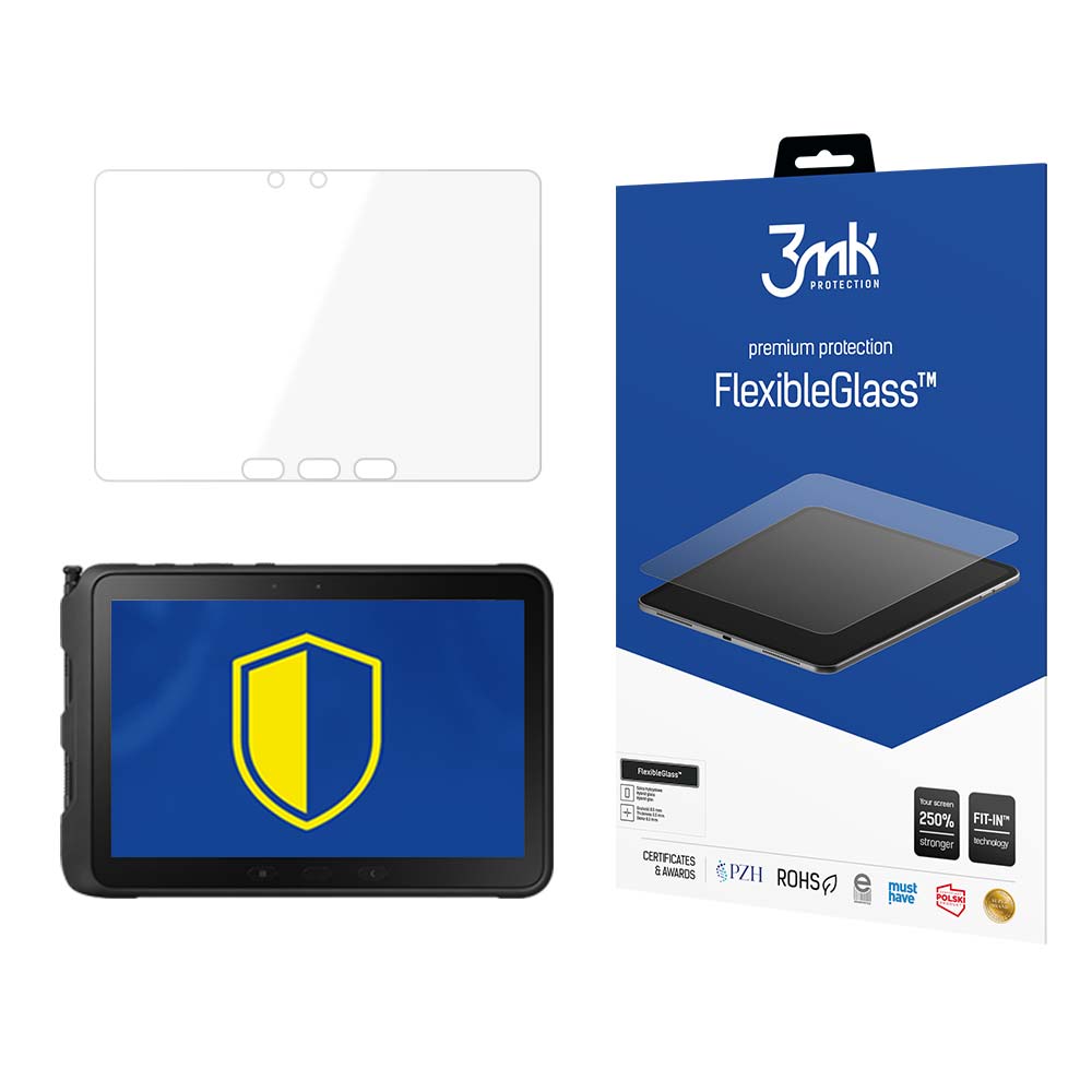 Hybrid glass 3mk FlexibleGlass™ on Samsung Galaxy Tab Active 4 Pro