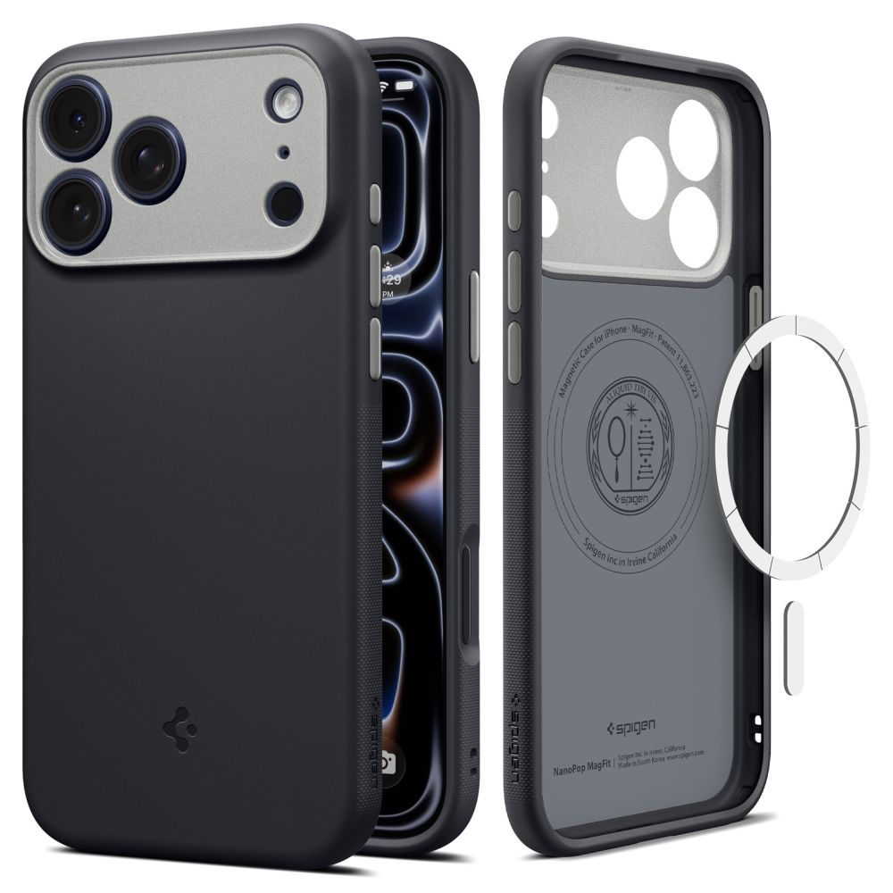 Spigen Nano Pop MagSafe maciņš iPhone 17 Pro Max / 18 Pro Max, melns