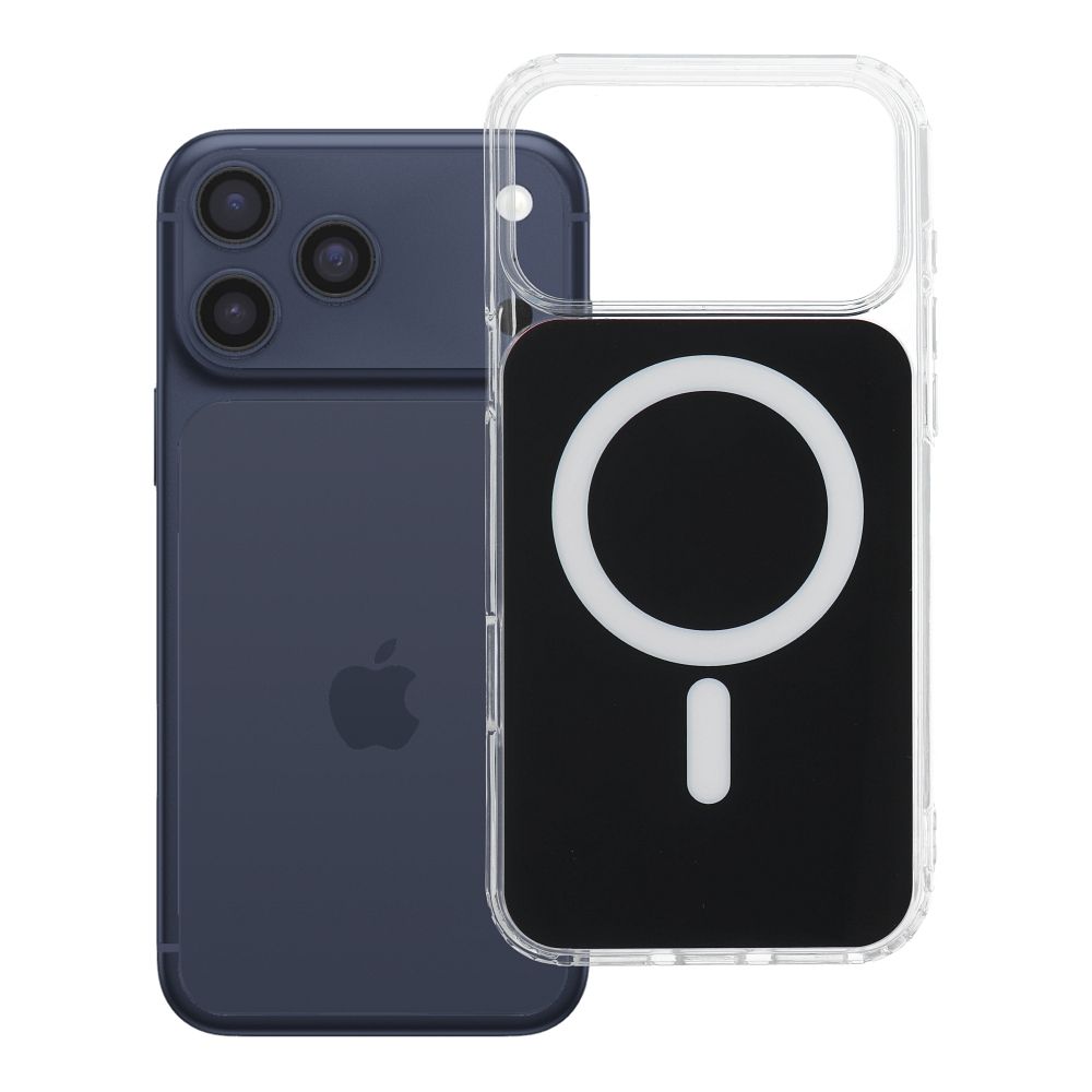 Aizsargvāciņš ierīcei iPhone 18 Pro Max / 17 Pro Max: Clear Fusion Mag Cover, saderīgs ar MagSafe, krāsa – melna