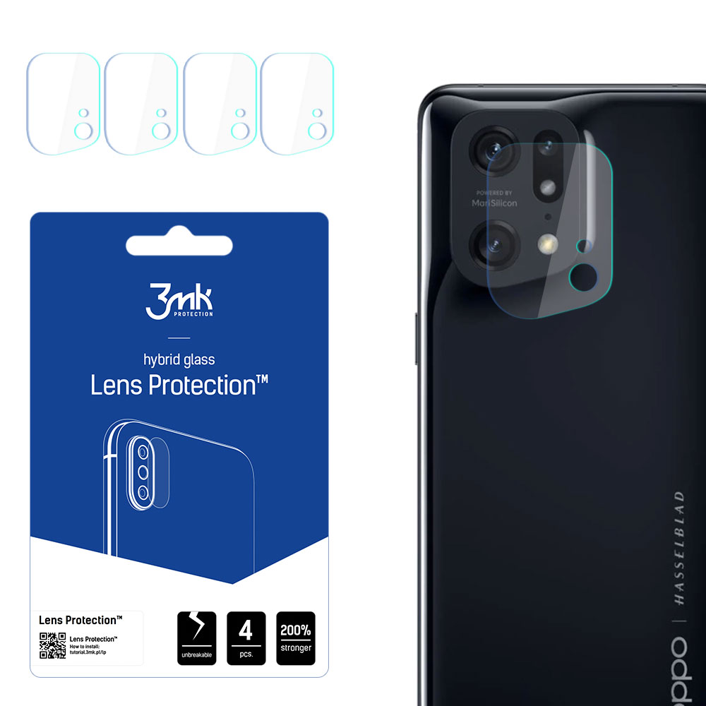 3mk Lens Protection – kameras objektīva aizsargs modelim Oppo Find X5 Pro