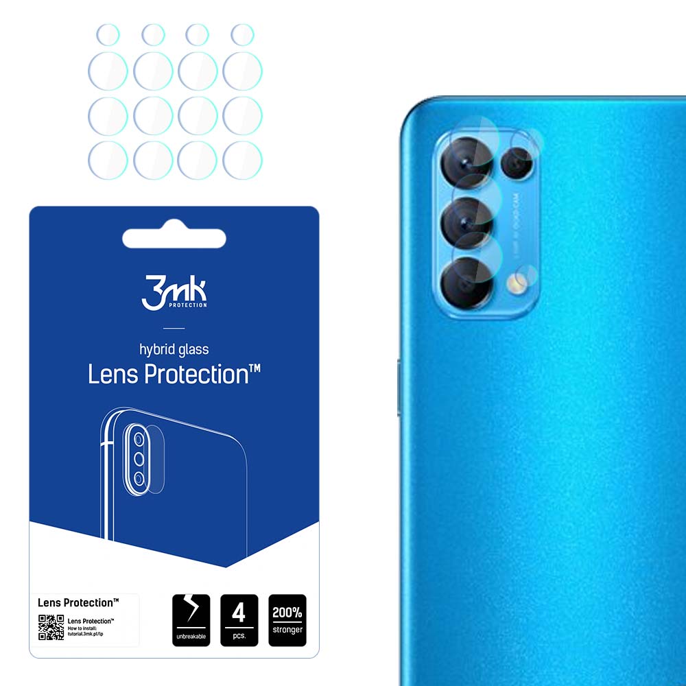 3mk Lens Protection – kameras objektīva aizsargs modelim Oppo Reno 5 4G