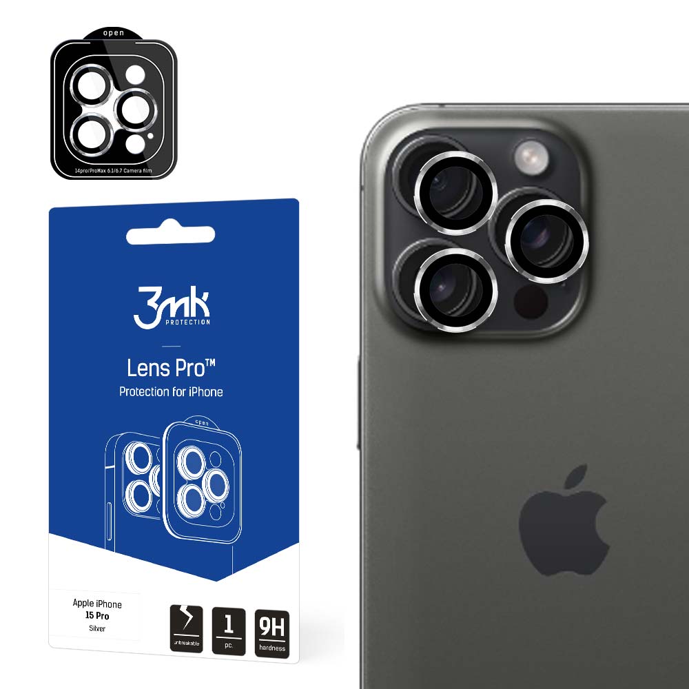 Apple iPhone 15 Pro - 3mk Objektīva aizsardzība Pro