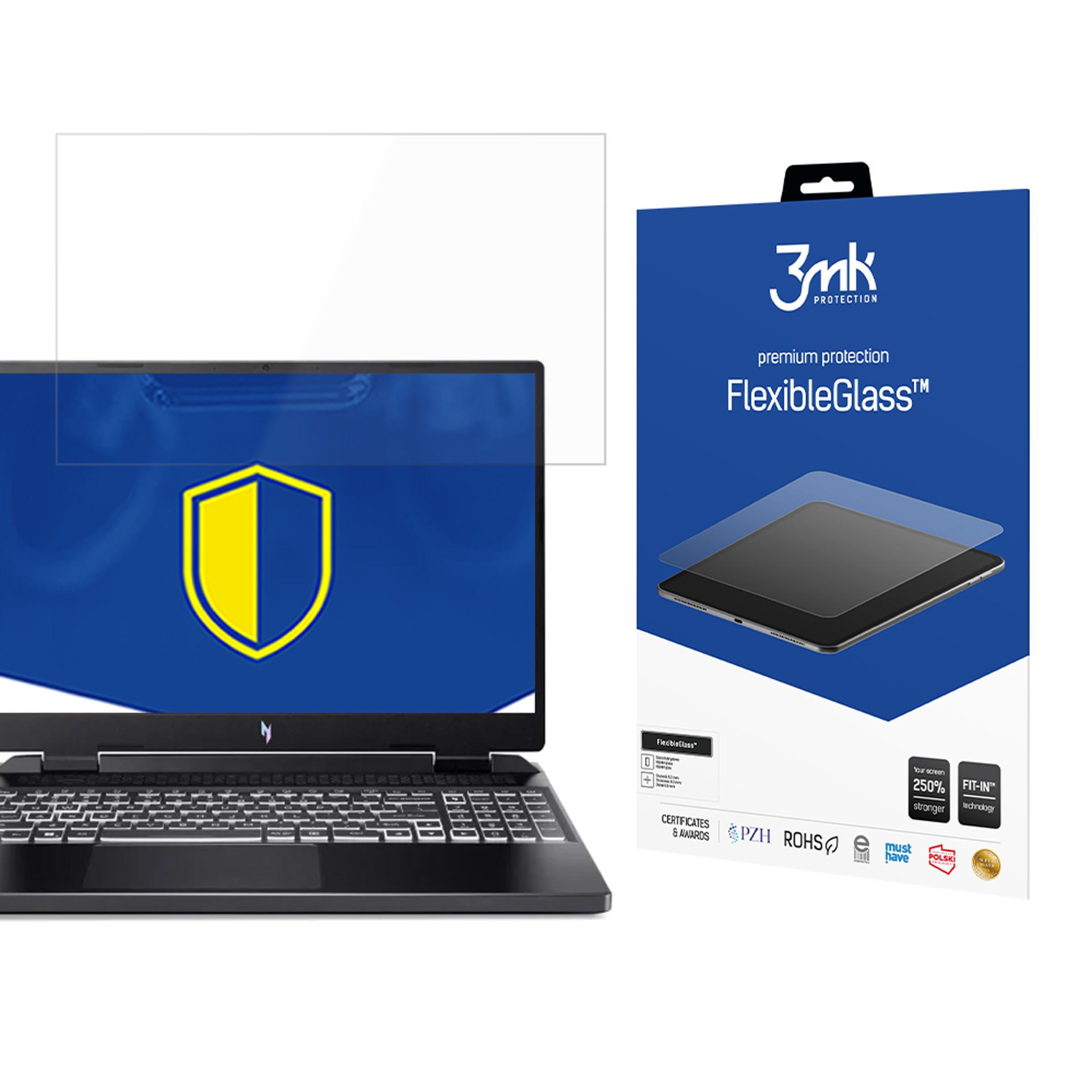 3mk FlexibleGlass (līdz 17") – datora ekrāna aizsargs modelim Acer Nitro 16