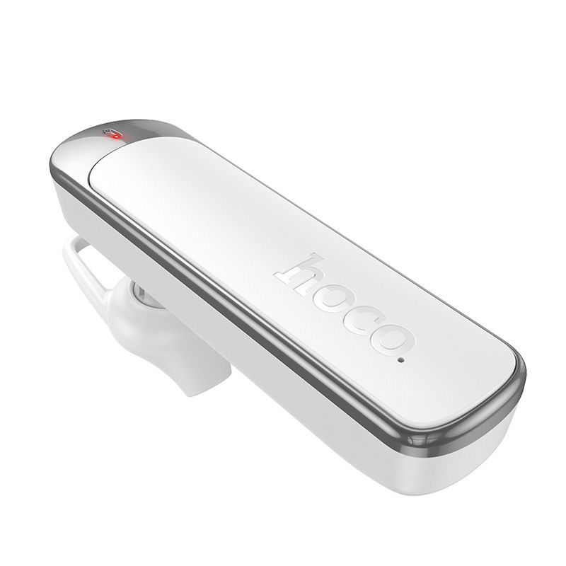 Hoco E201 bezvadu mono austiņa ar mikrofonu, ENC, Bluetooth 6.0, 130 mAh, balta