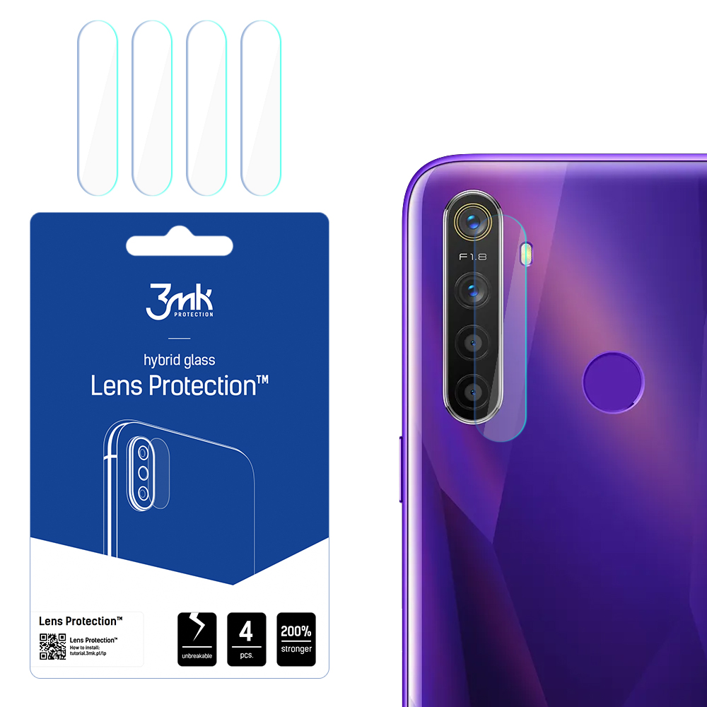 3mk Lens Protection – kameras objektīva aizsargs modelim Realme 5 Pro
