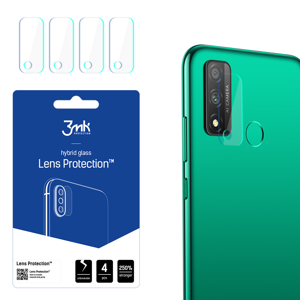 Hibrīda stikls 3MK Hibrīda stikls kameras HUAWEI P SMART 2020 priekš kamerai 4 gab.