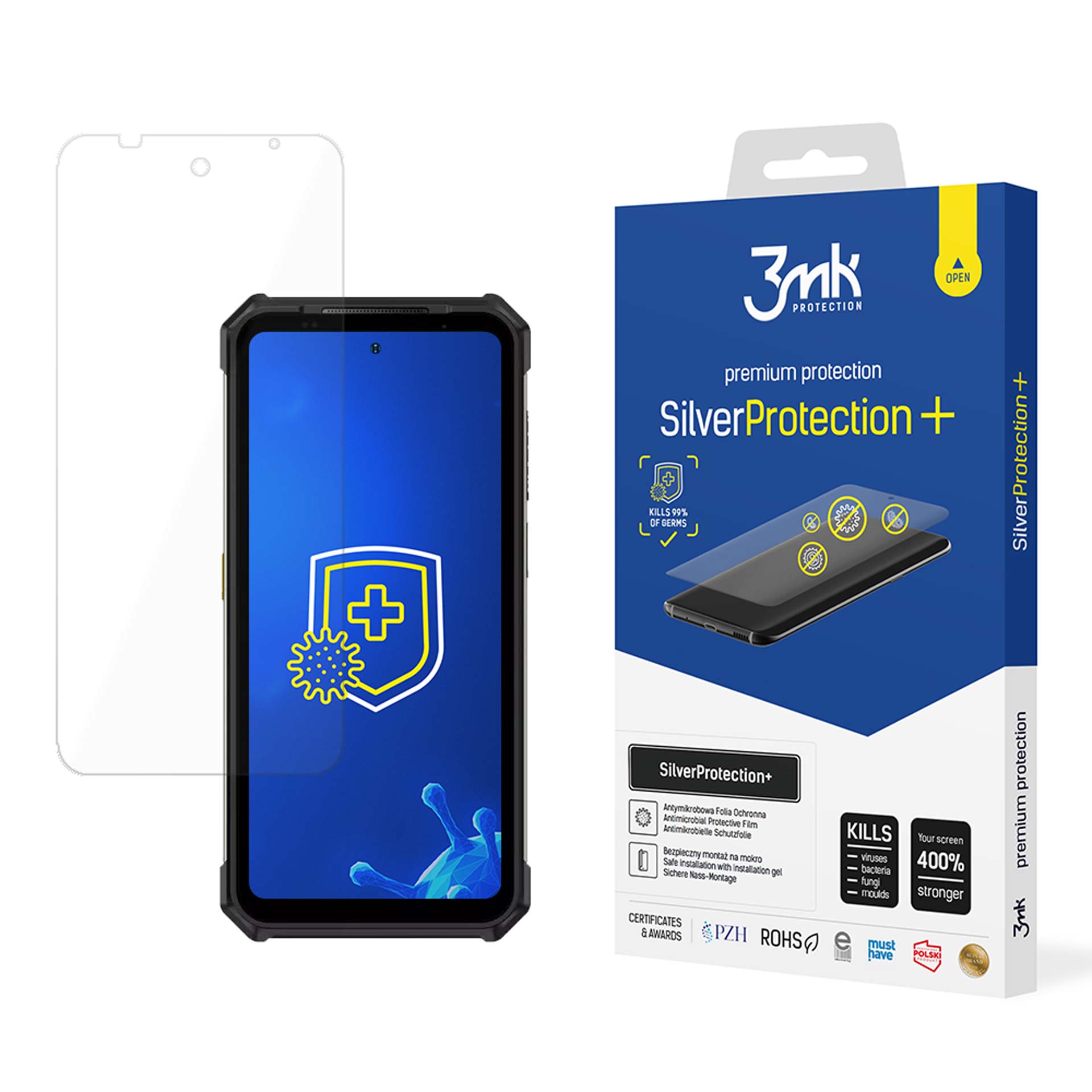 3mk SilverProtection+ – tālruņa ekrāna aizsargs modelim Ulefone Armor 24