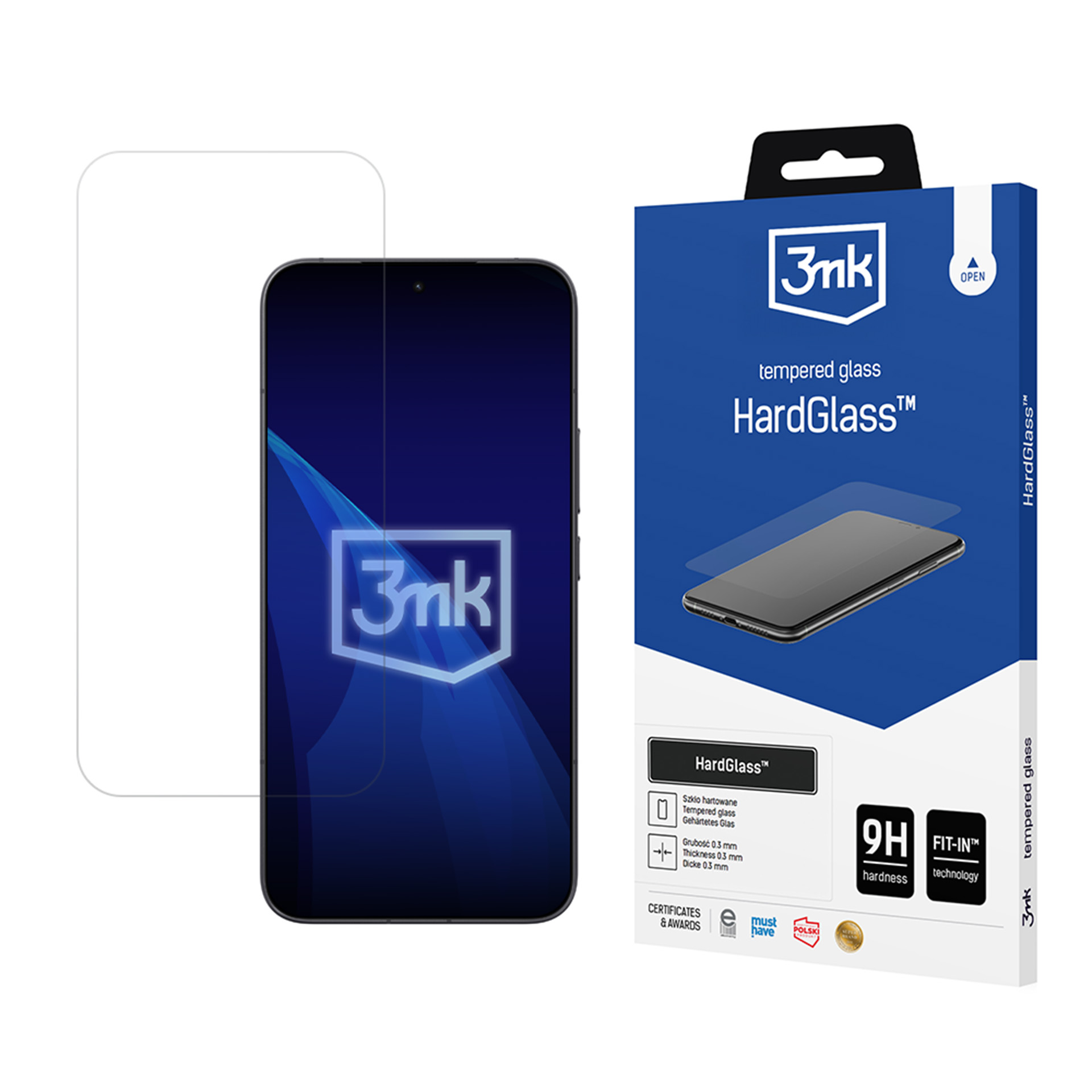 3mk HardGlass – tālruņa ekrāna aizsargs modelim Redmi Note 17 Pro 5G