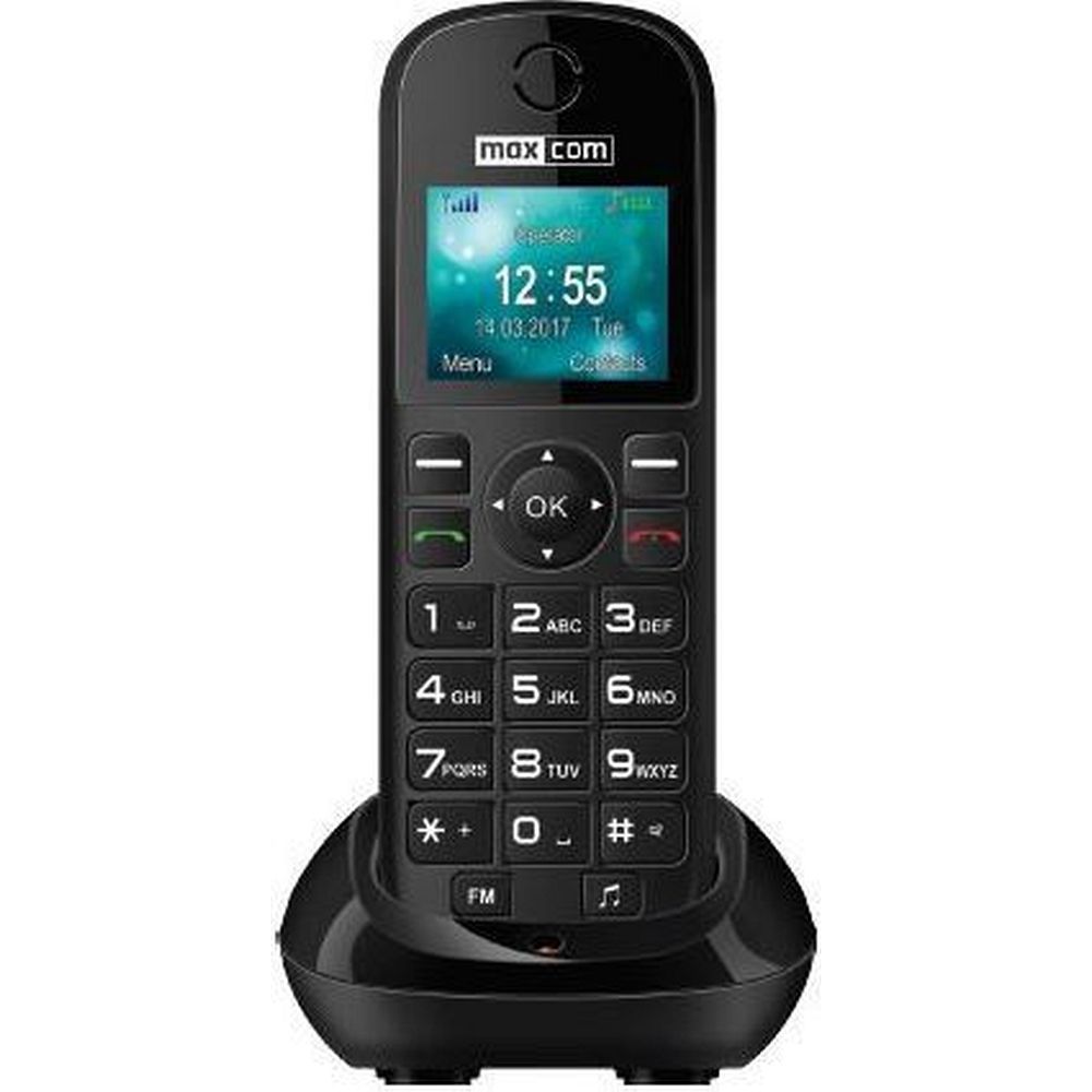 MAXCOM MM35D SE mobilais tālrunis senioriem, melns